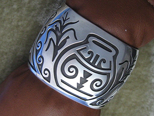 Navajo Sterling Silver Cuff William Vandeever