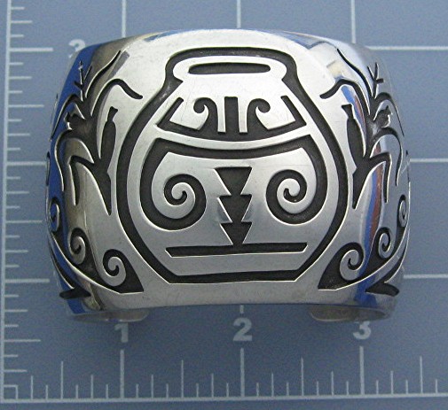 Navajo Sterling Silver Cuff William Vandeever