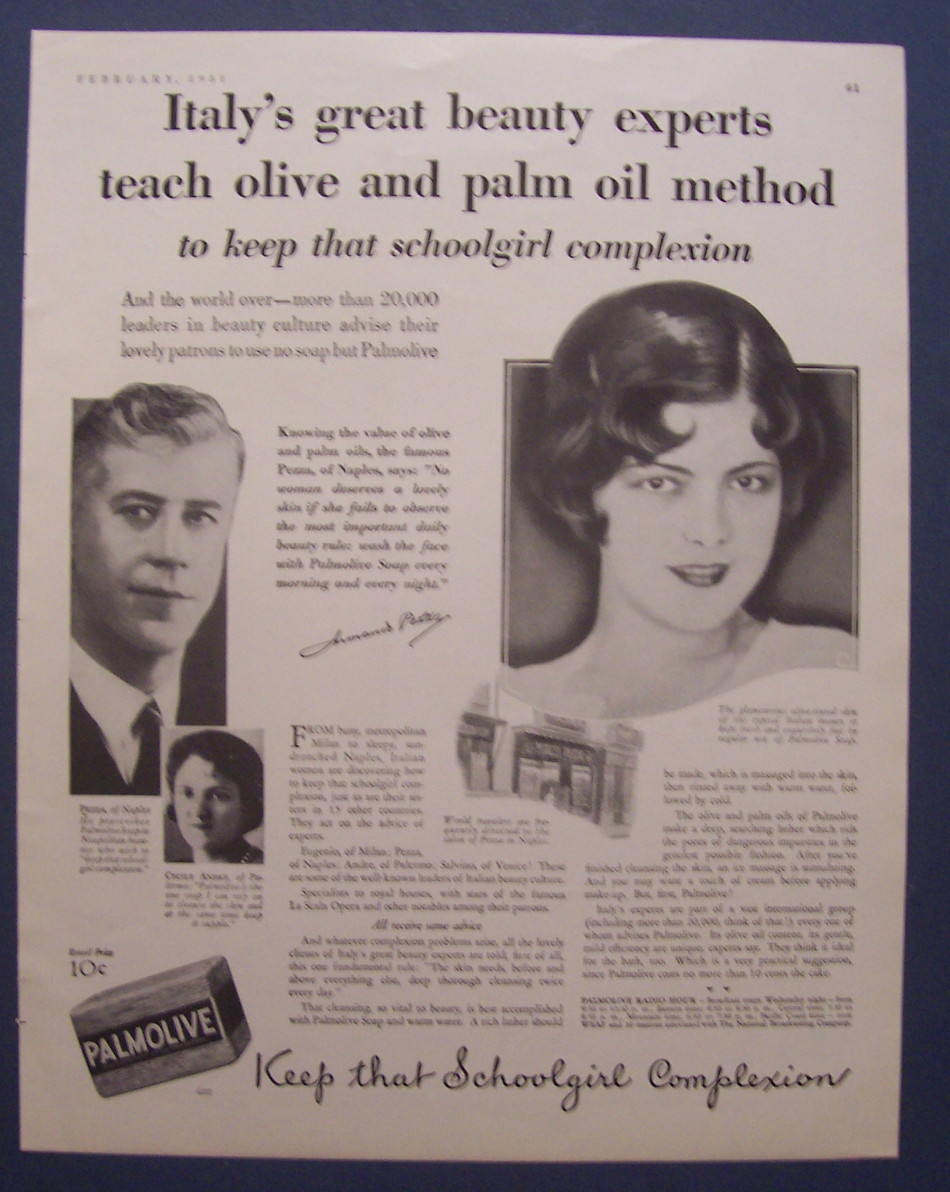 1931  Palmolive  Soap