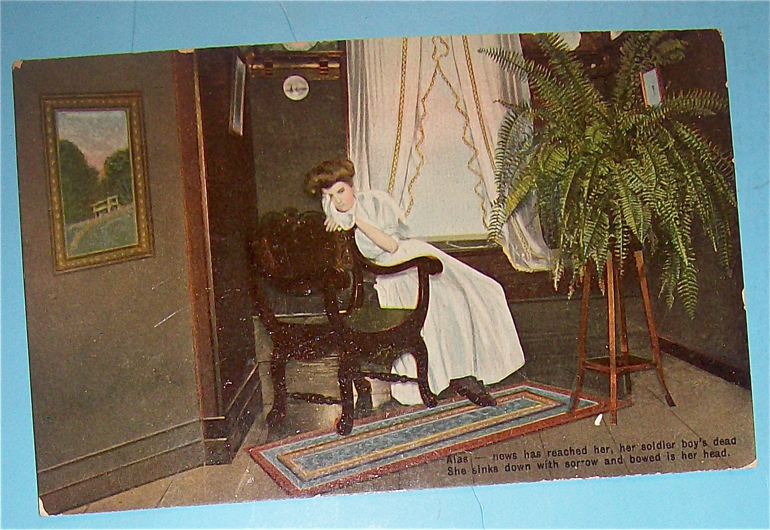 Sorrow-Her Soldier Boy is Dead-Postcard