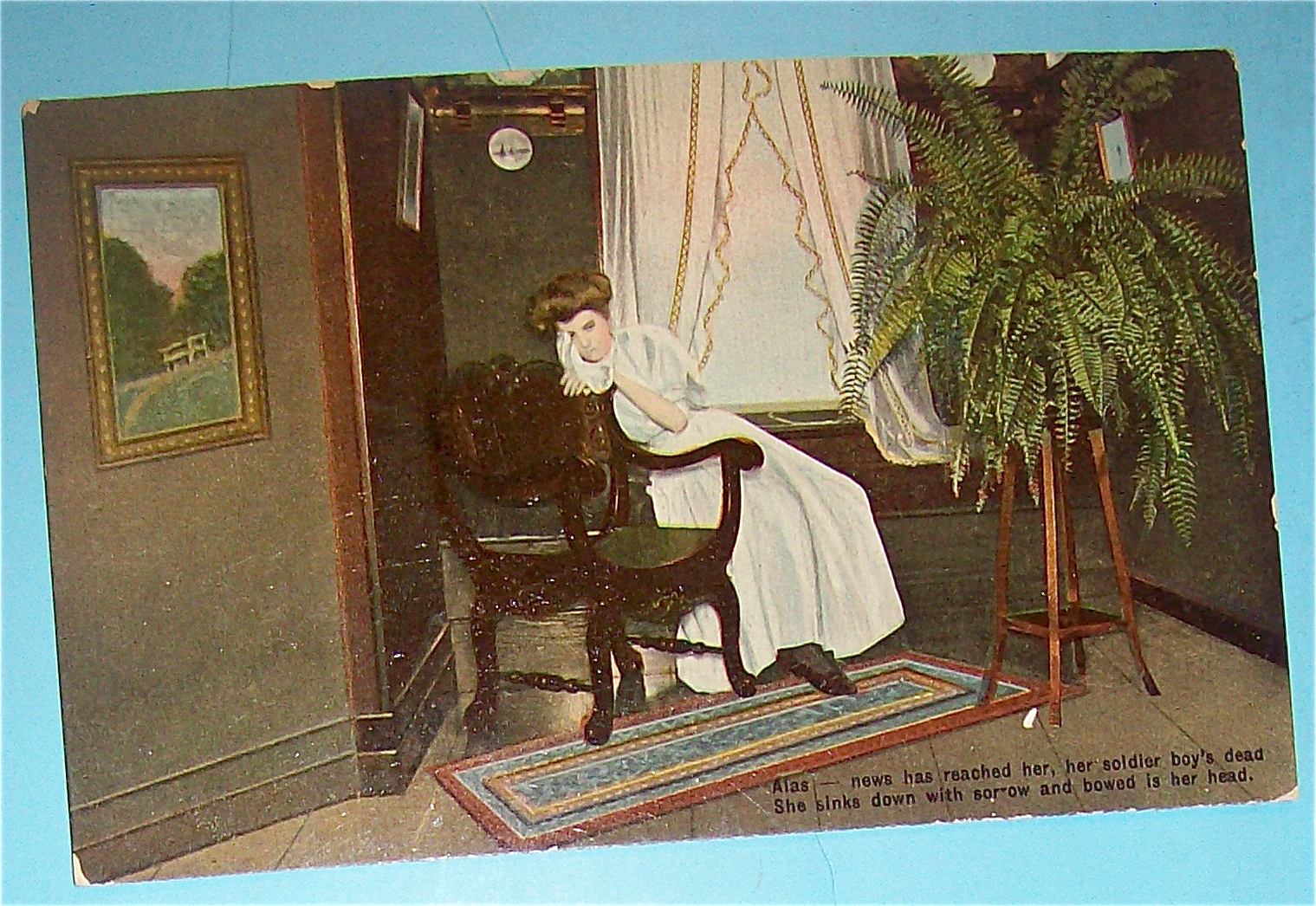 Sorrow-Her Soldier Boy is Dead-Postcard