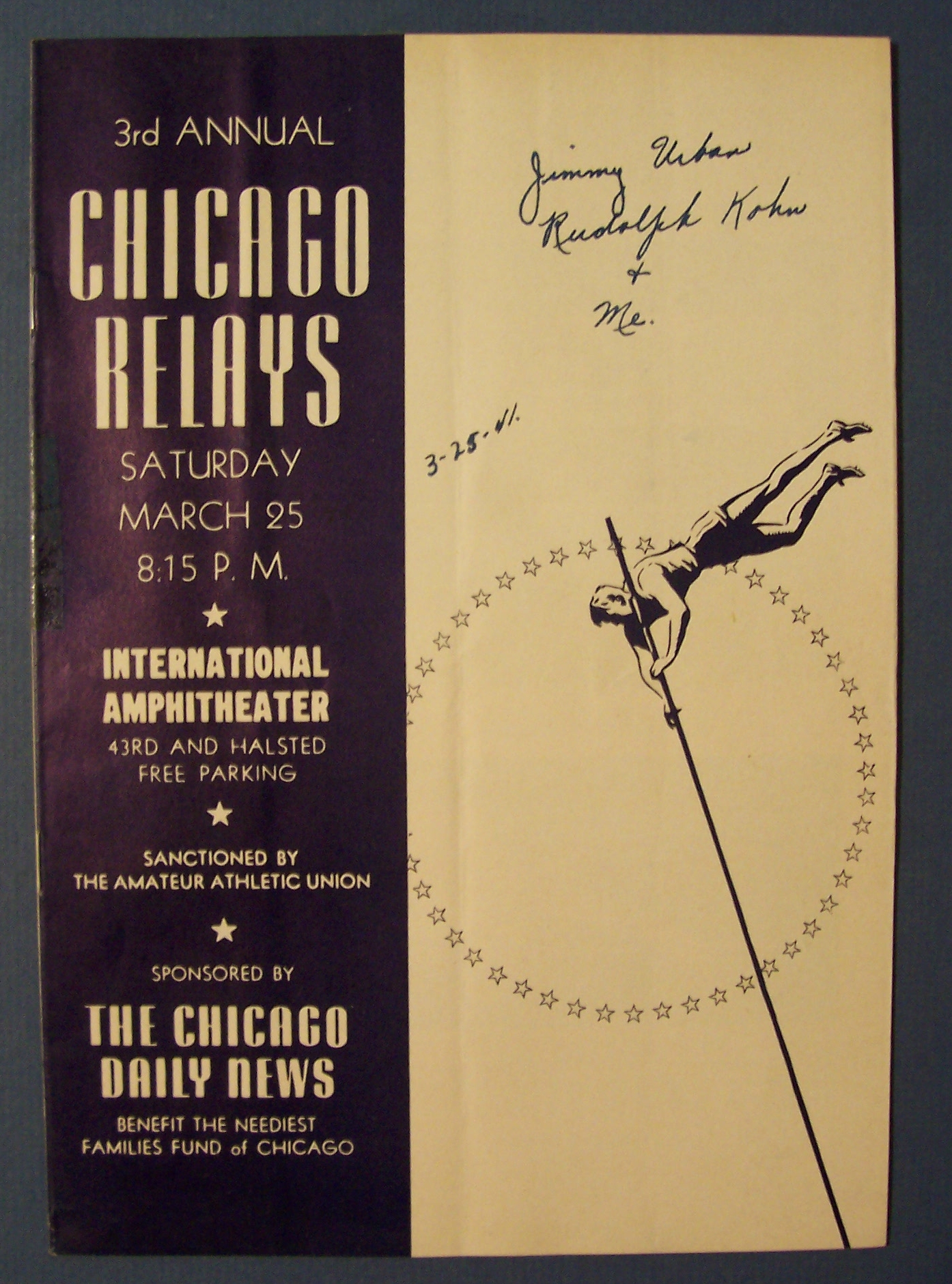 Chicago Relays Program - 1941