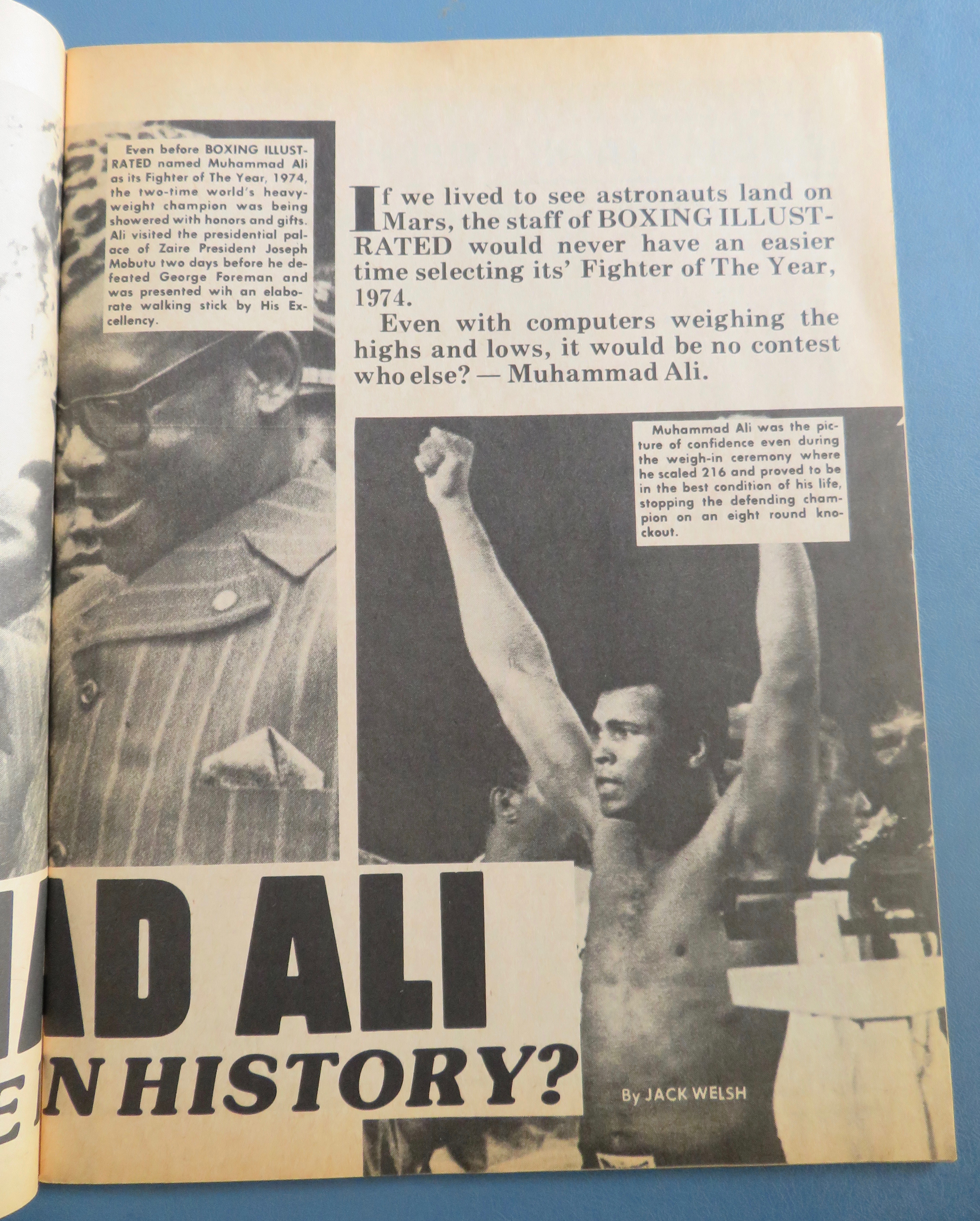 Boxing Illustrated Magazine March 1975 Ali's Supremacy