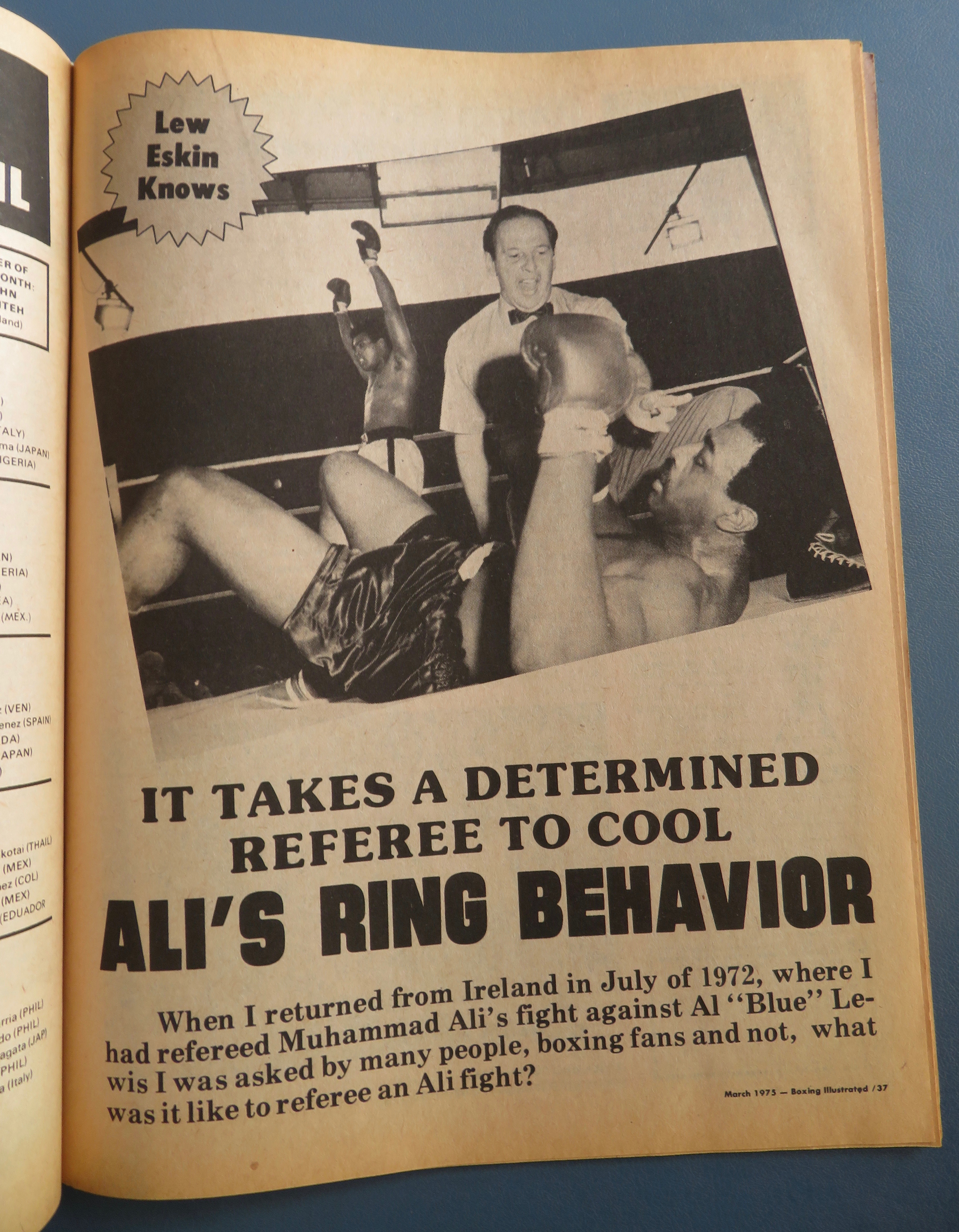 Boxing Illustrated Magazine March 1975 Ali's Supremacy