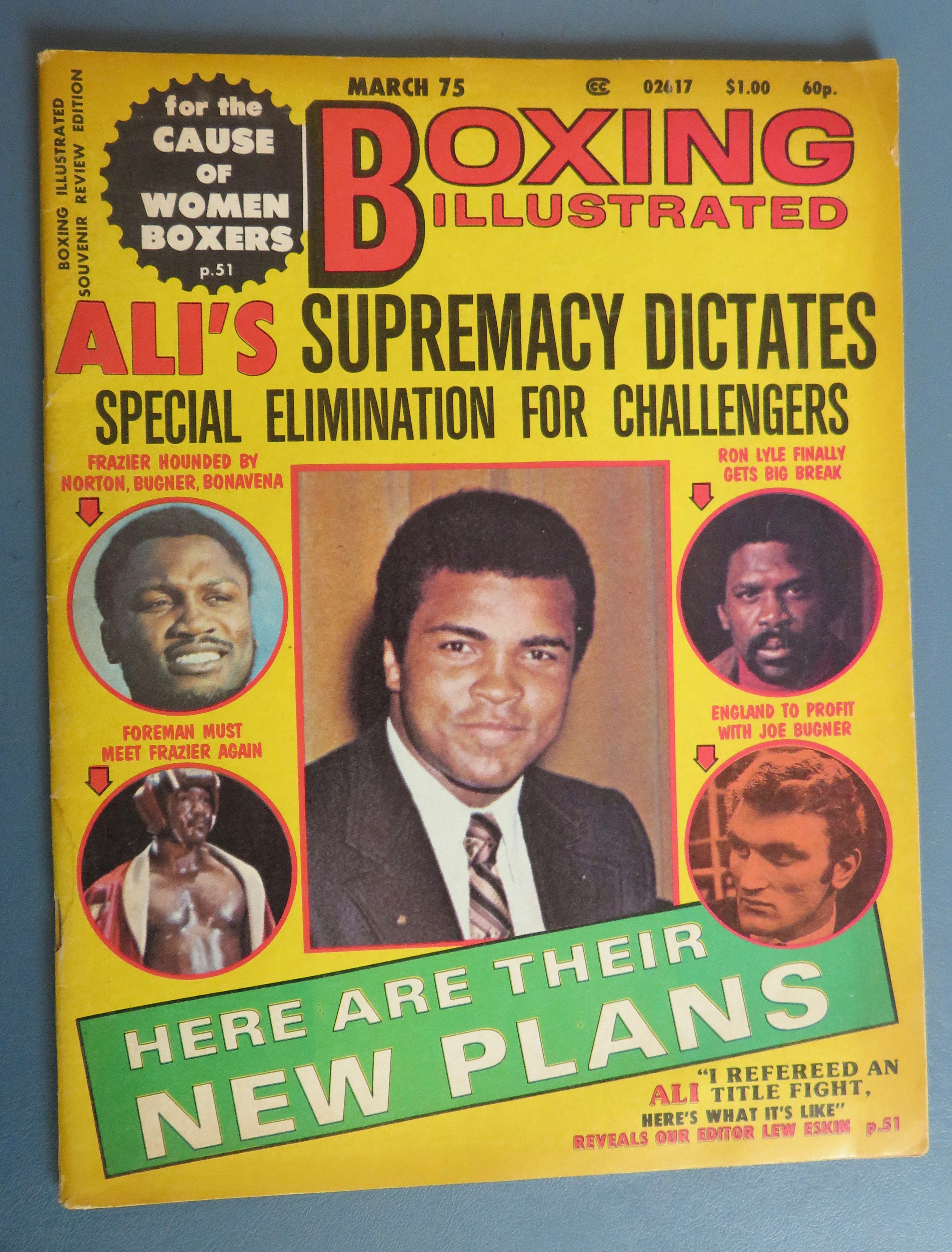 Boxing Illustrated Magazine March 1975 Ali's Supremacy