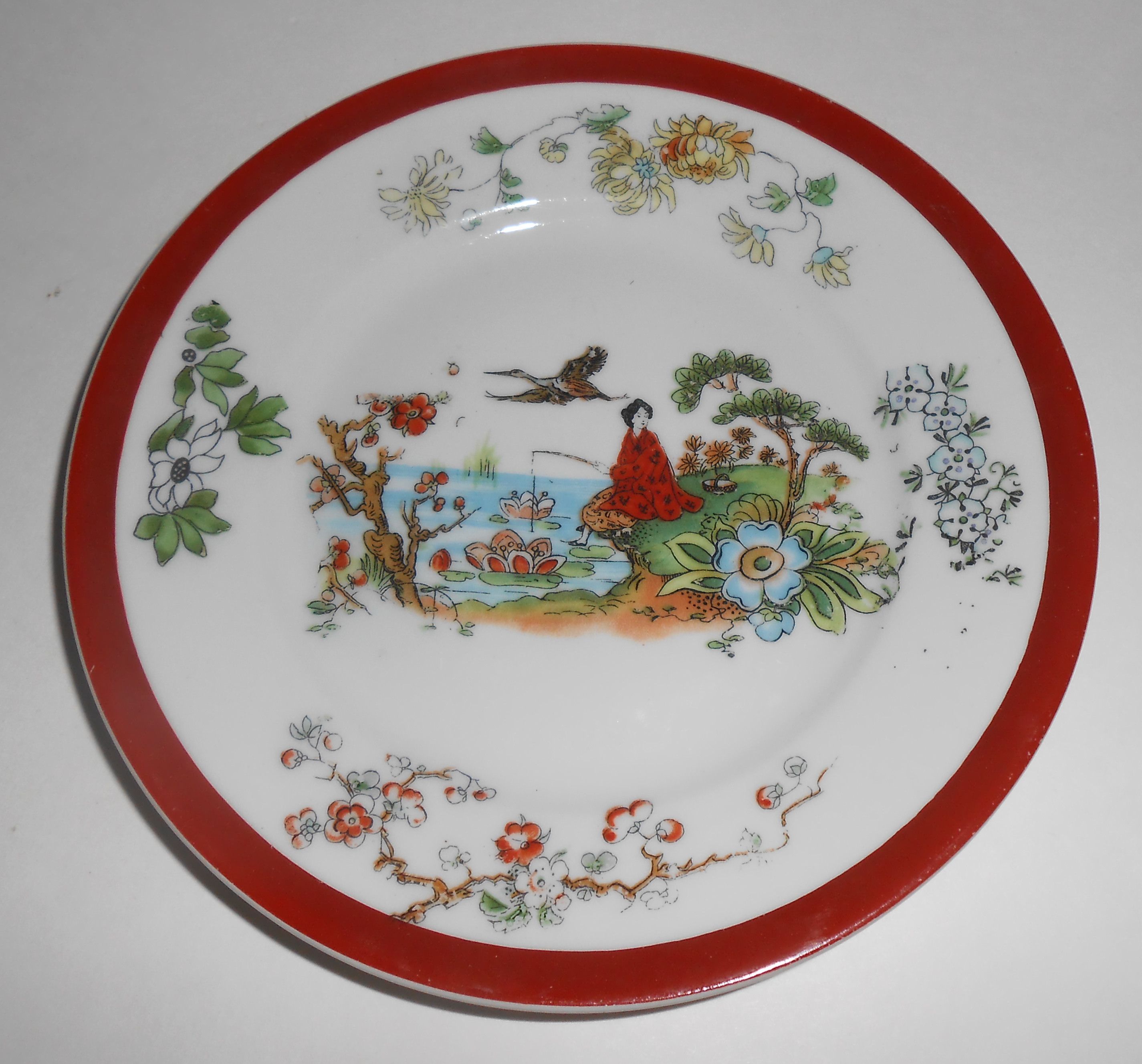 C. Tielsch Germany China Oriental Woman Scenic Plate!