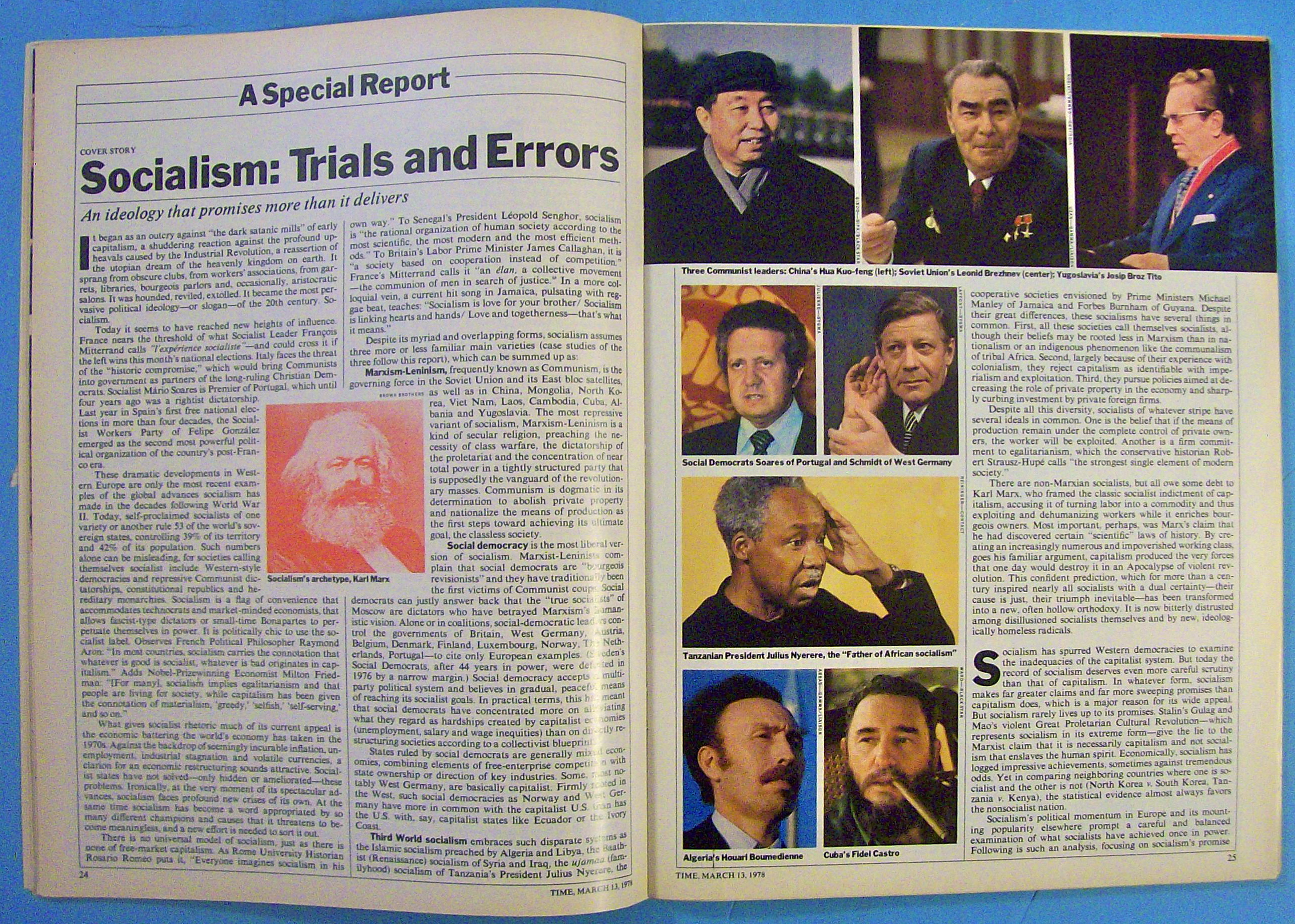 Time Magazine March 13, 1978 Socialism
