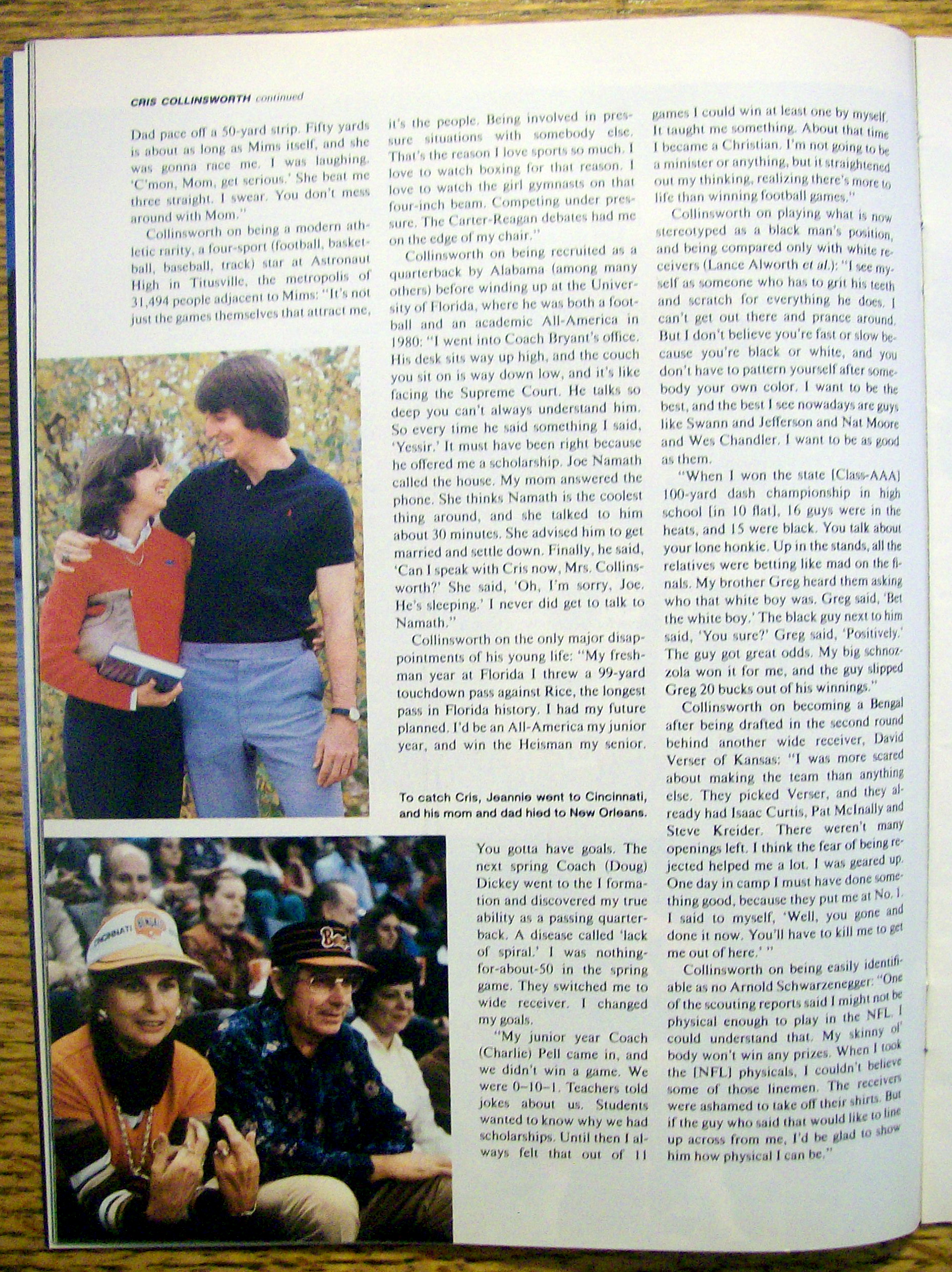 Sports Illustrated Magazine-Dec 14, 1981-C Collinsworth
