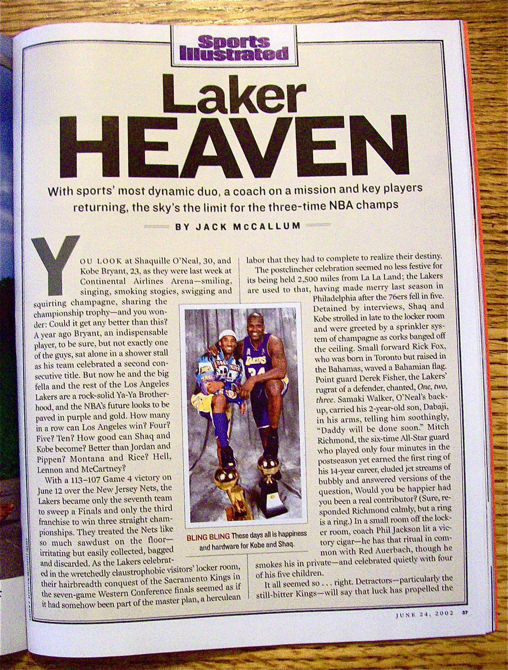 Sports Illustrated Magazine June 24, 2002 L. Donovan