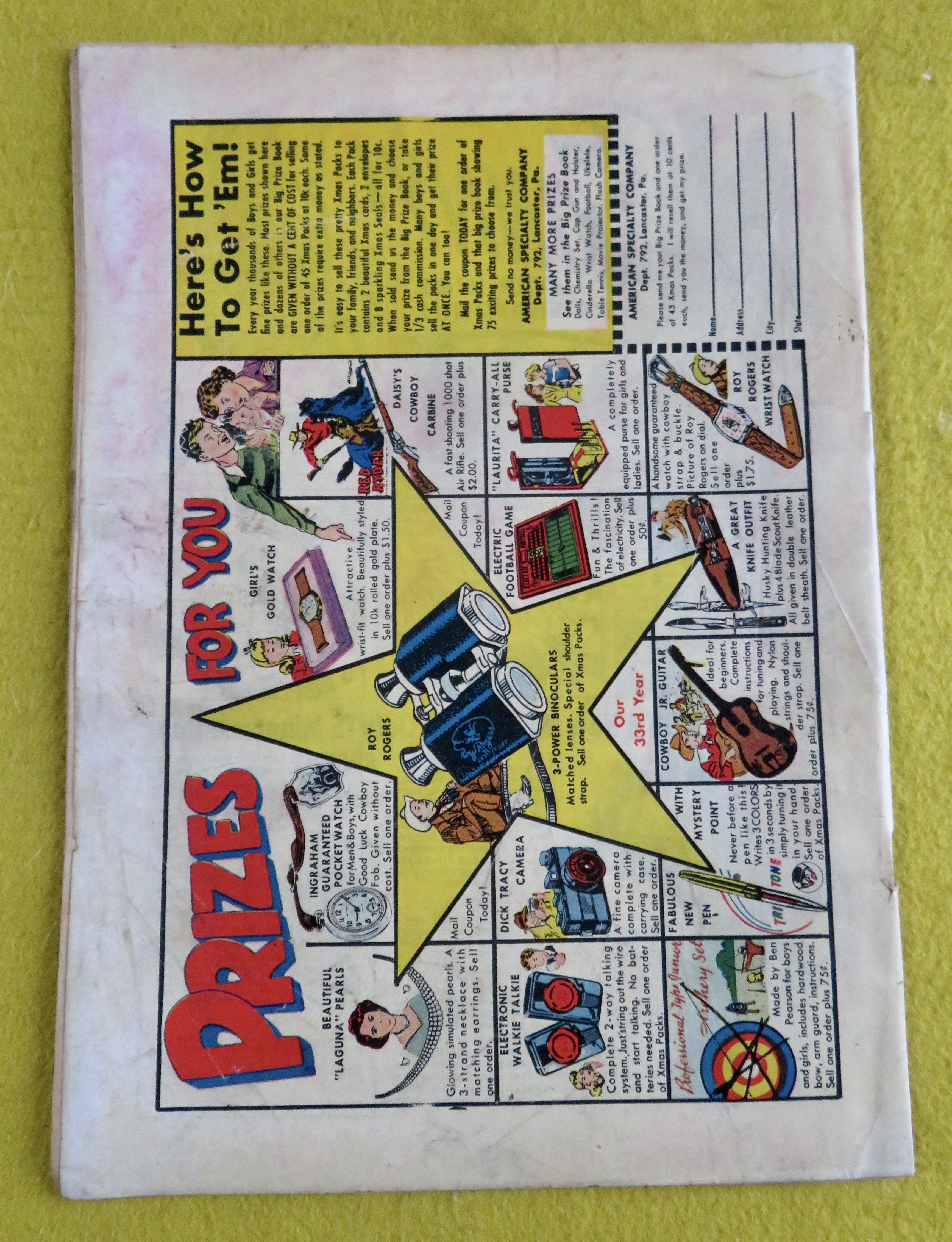 Battle Comic November 1951 Death Trap Of General Wu
