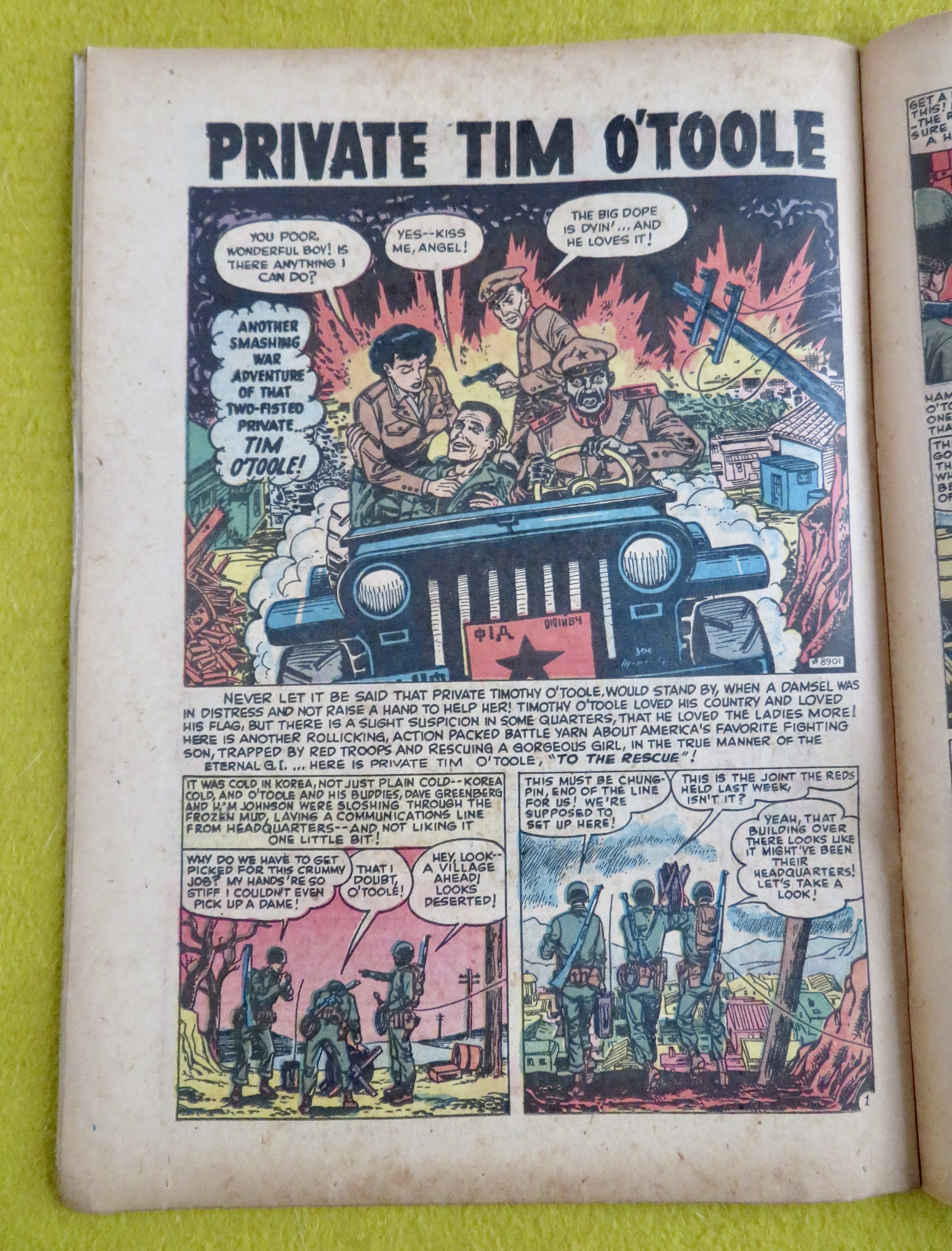 Battle Comic November 1951 Death Trap Of General Wu