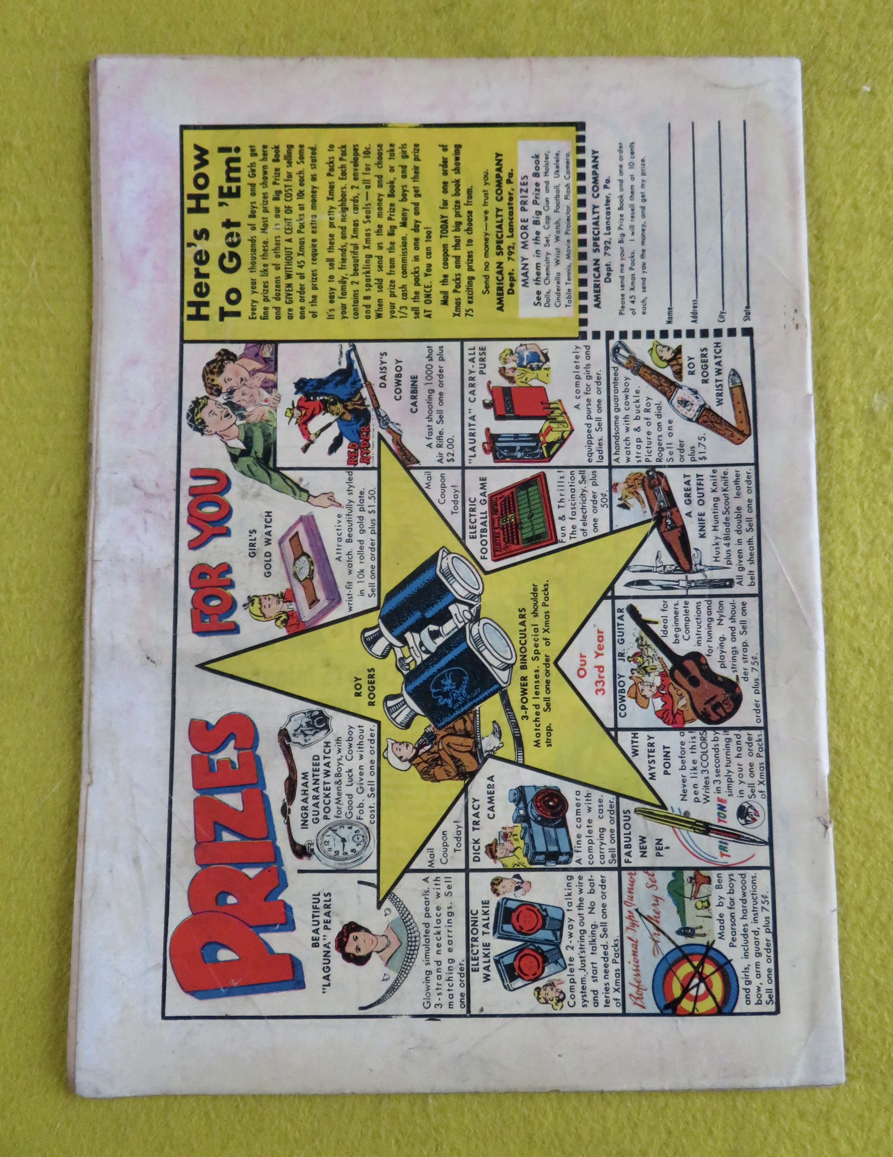 Battle Comic November 1951 Death Trap Of General Wu