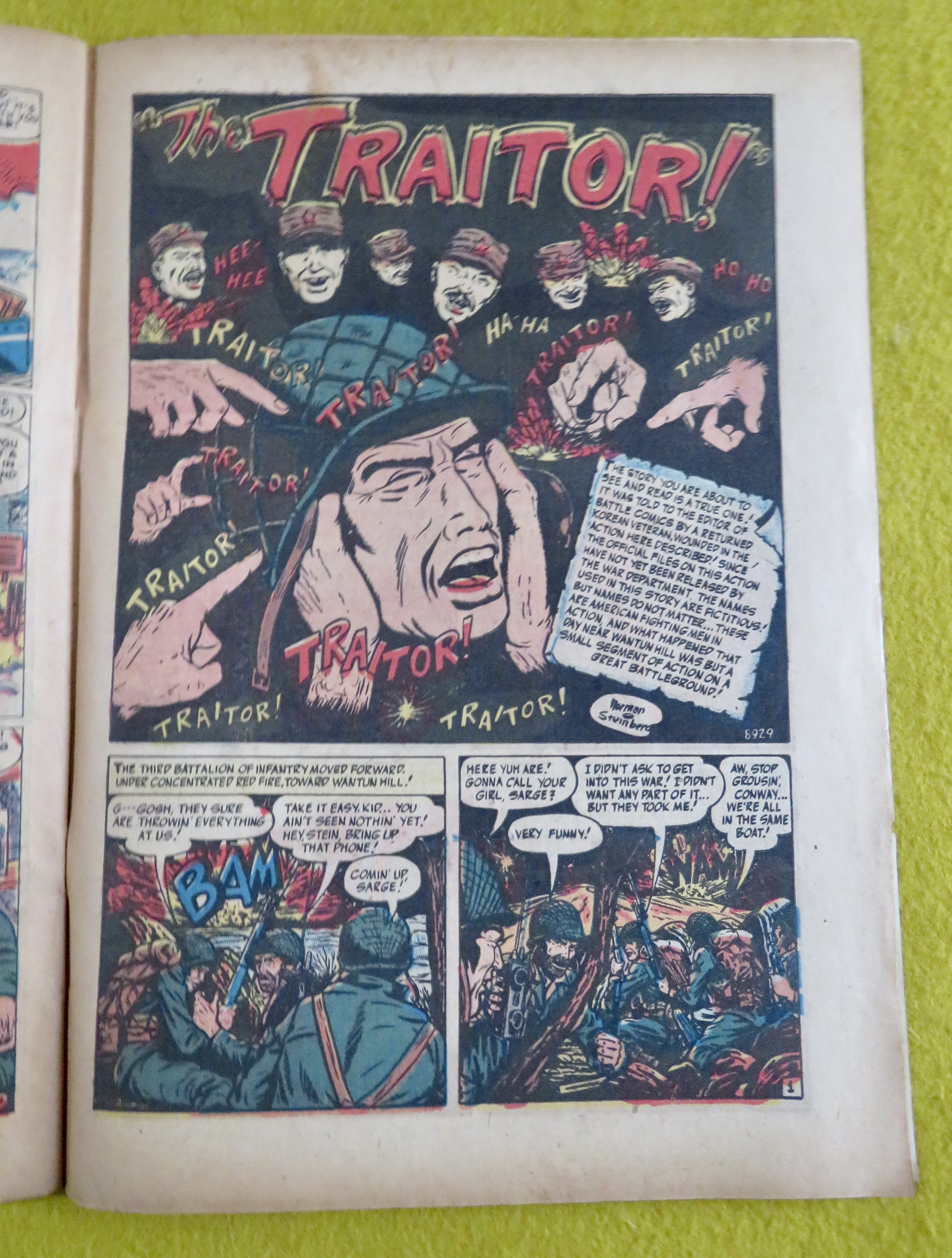 Battle Comic November 1951 Death Trap Of General Wu