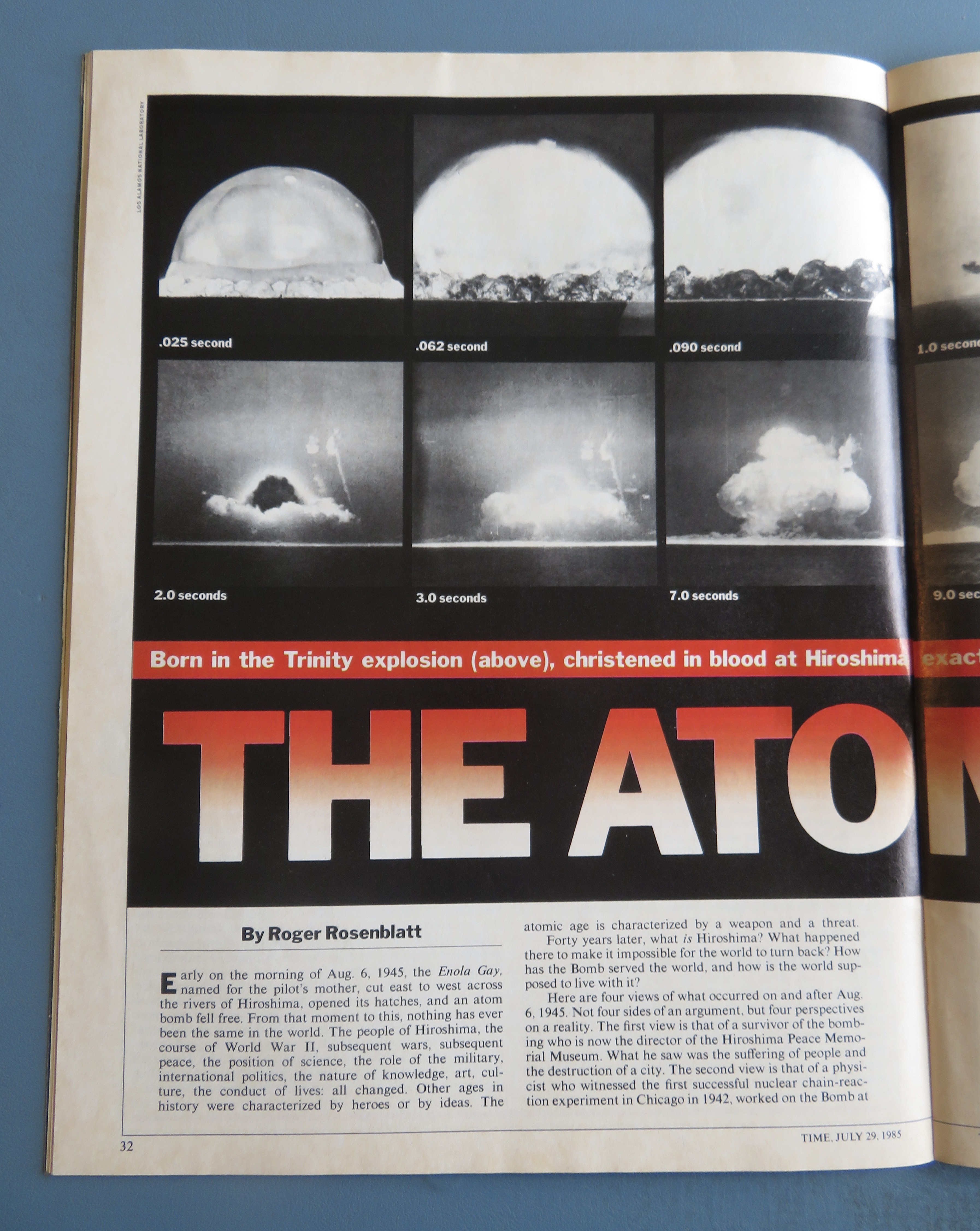 Time Magazine-July 29, 1985-The Atomic Age
