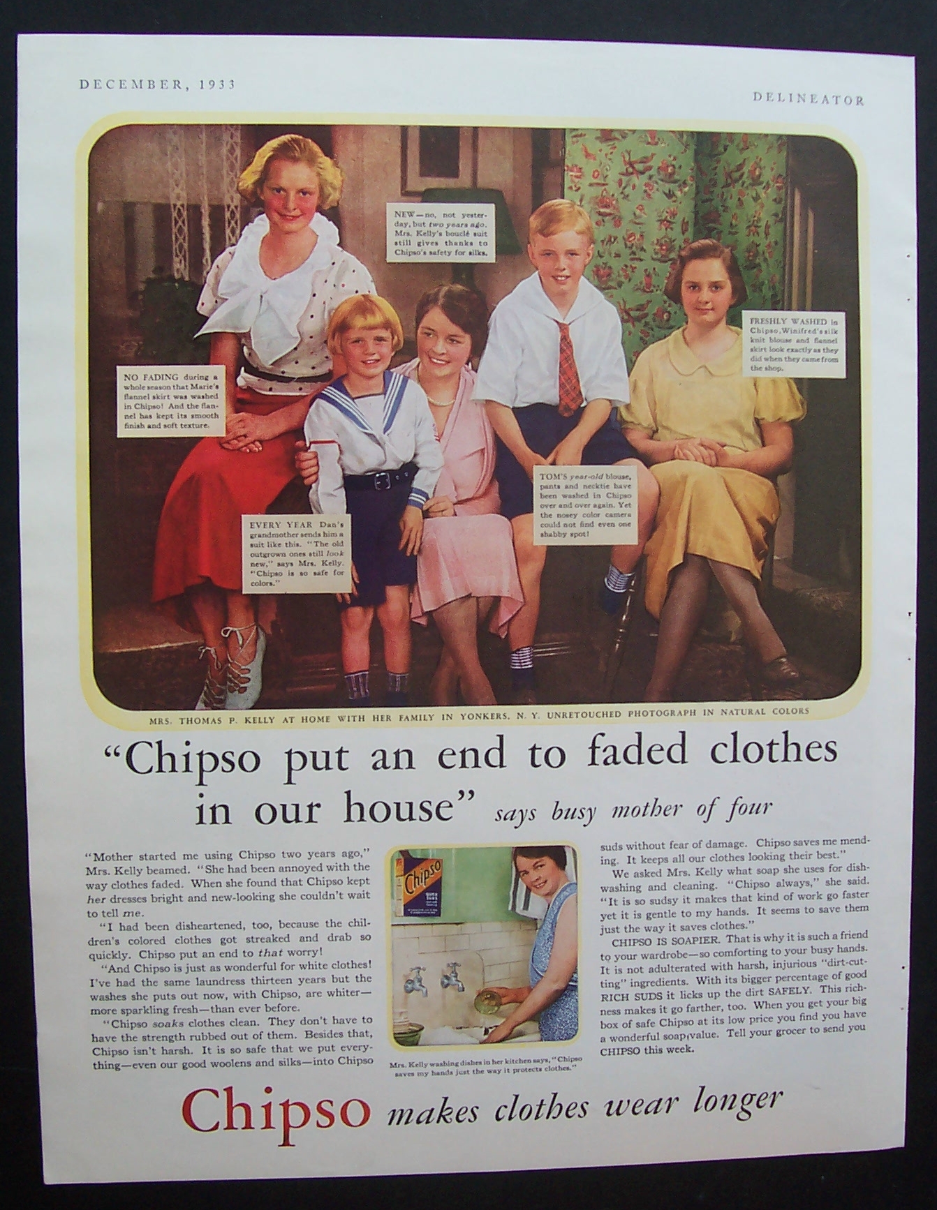1933 Chipso Quick Suds