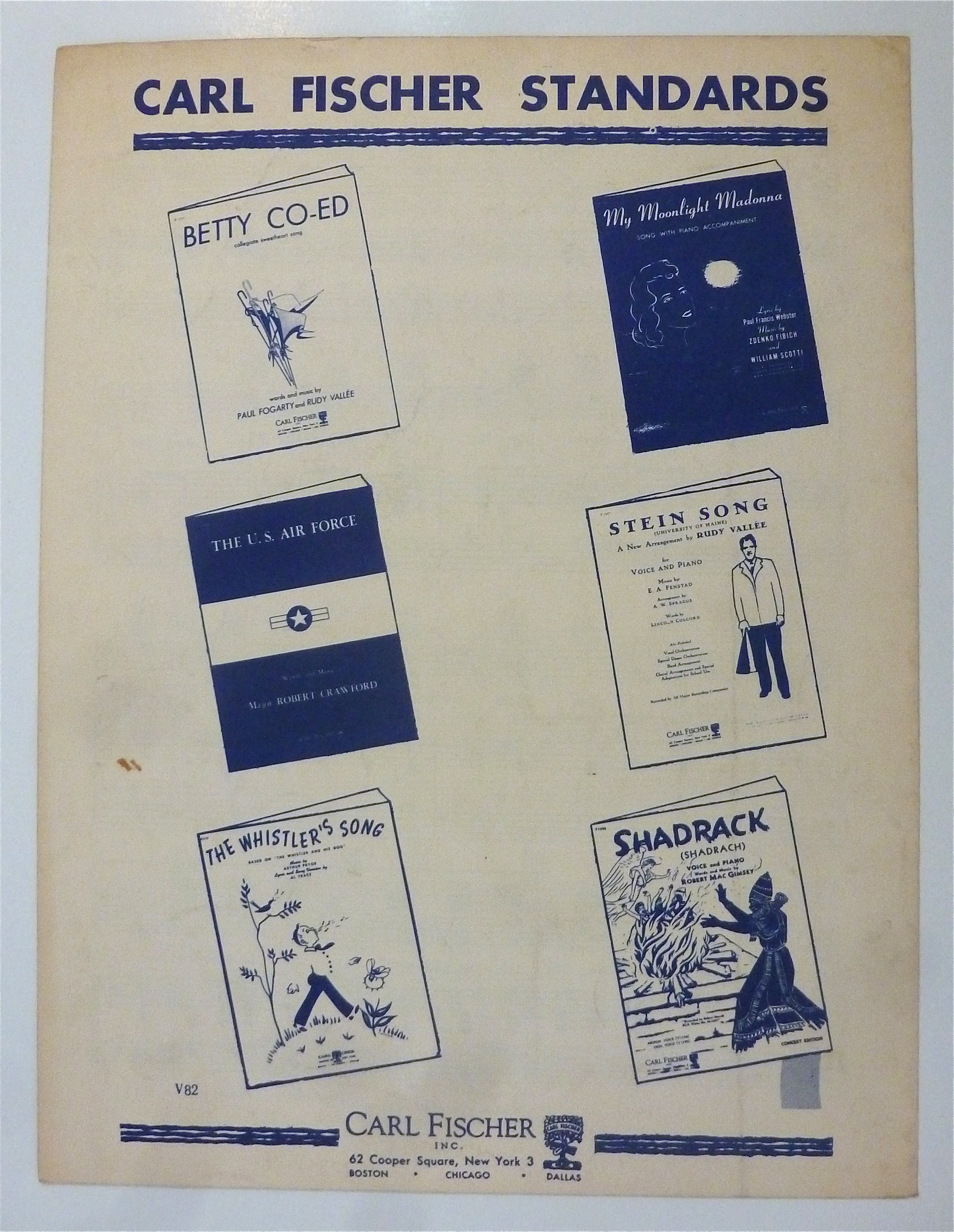 Sheet Music For 1941 Waltzing Matilda