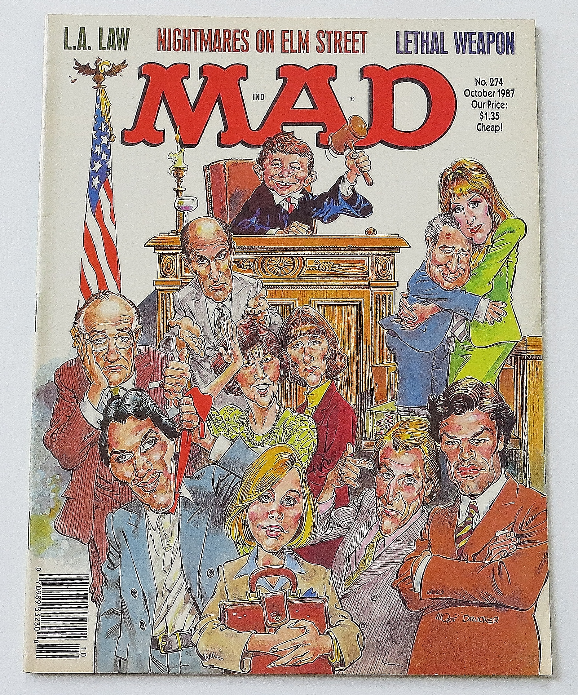 Mad Magazine October 1987 #274 L. A. Law