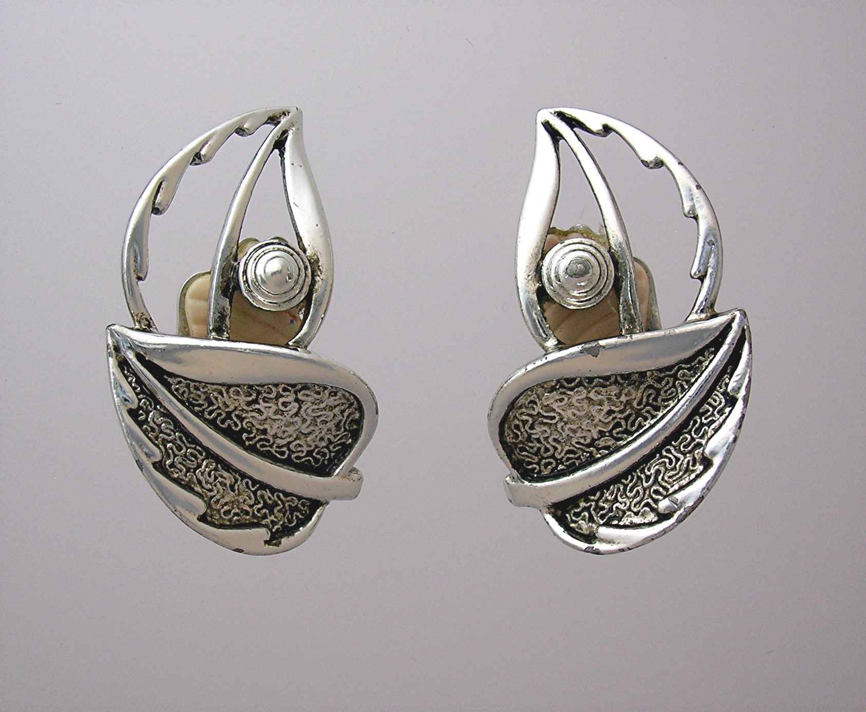 Silver Clip Earrings Sarah Coventry.