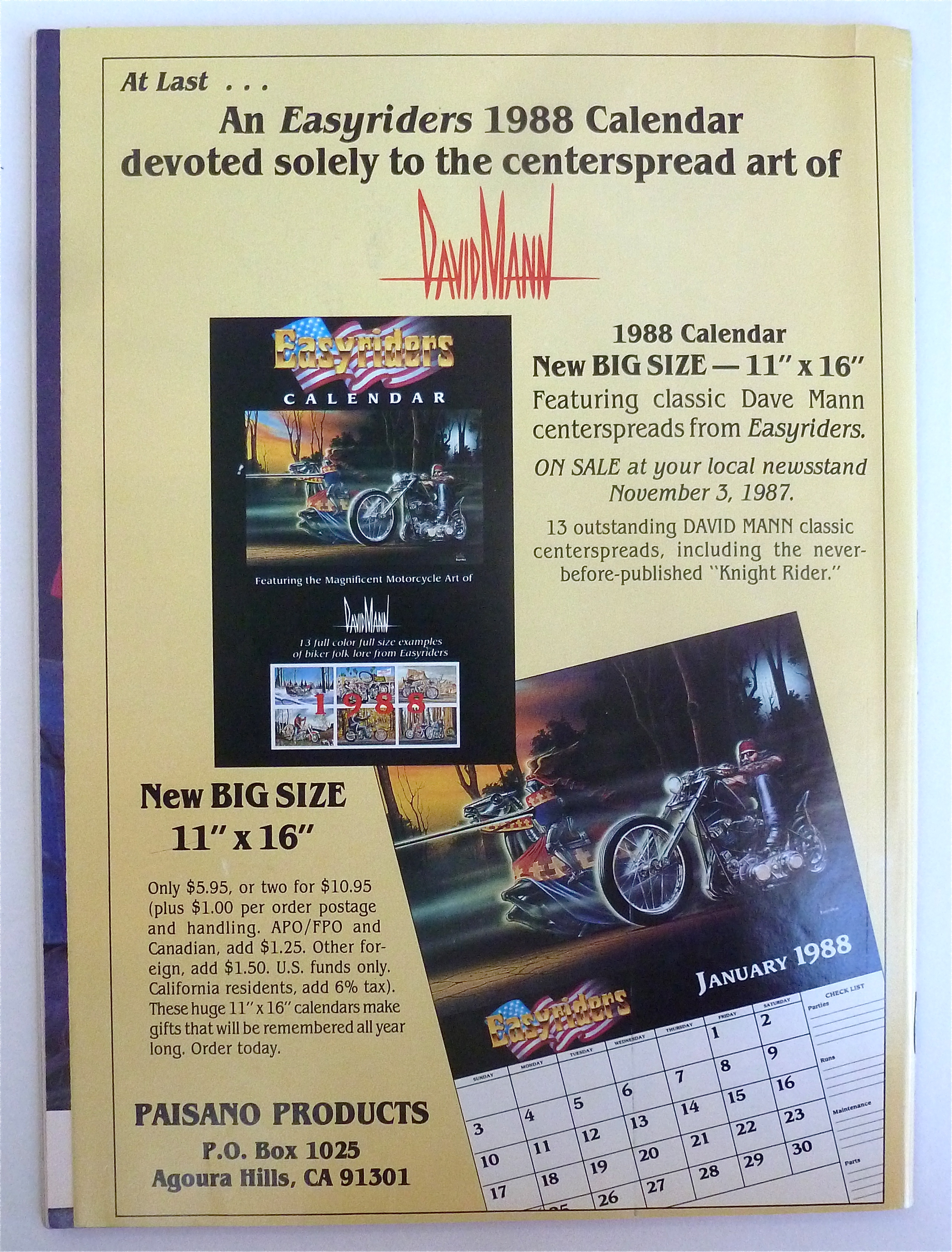 Easyriders Magazine February 1988 Myrtle Beach