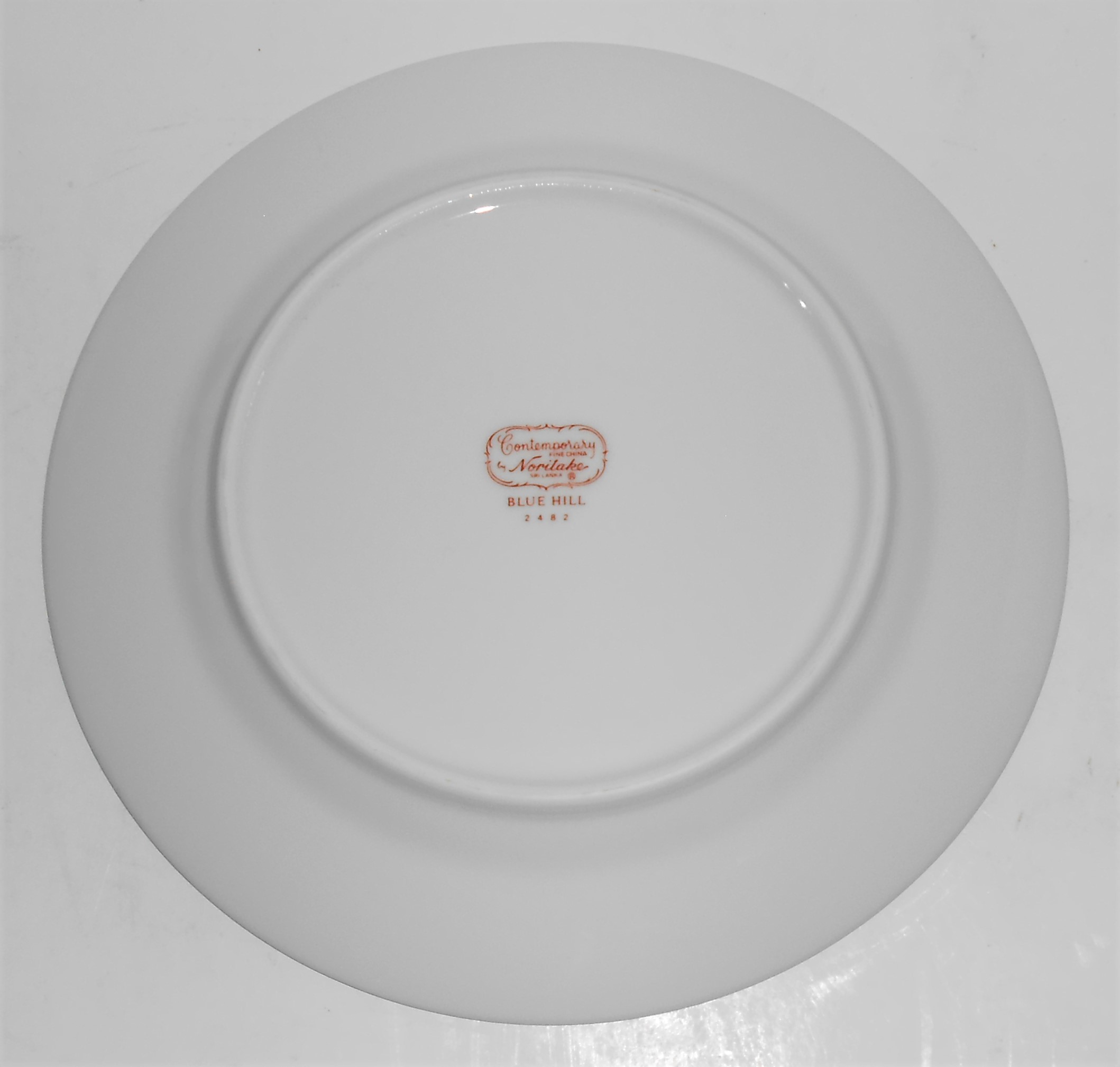Noritake Porcelain China 2482 Blue Hill Platinum Salad