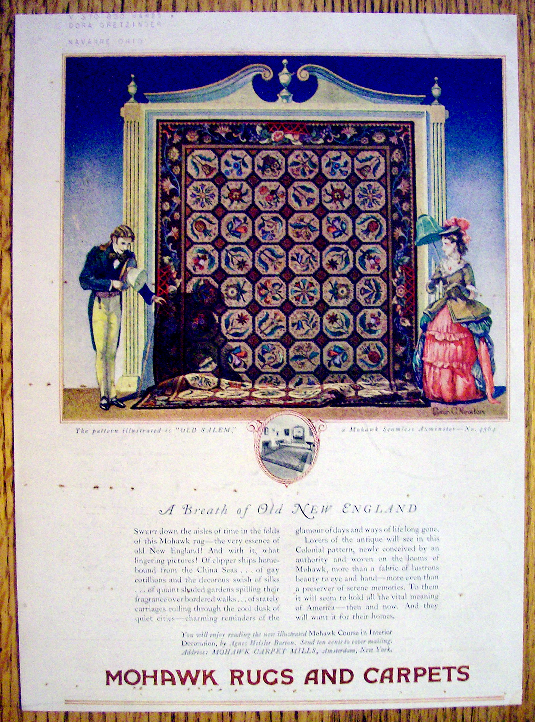 1928 Mohawk Rugs & Carpets with Old Salem