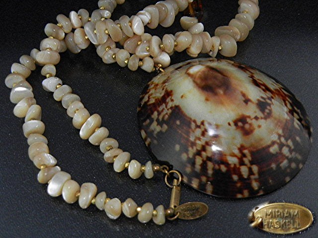 Miriam Haskell Shell Mother of Pearl Necklace