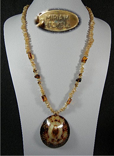 Miriam Haskell Shell Mother of Pearl Necklace