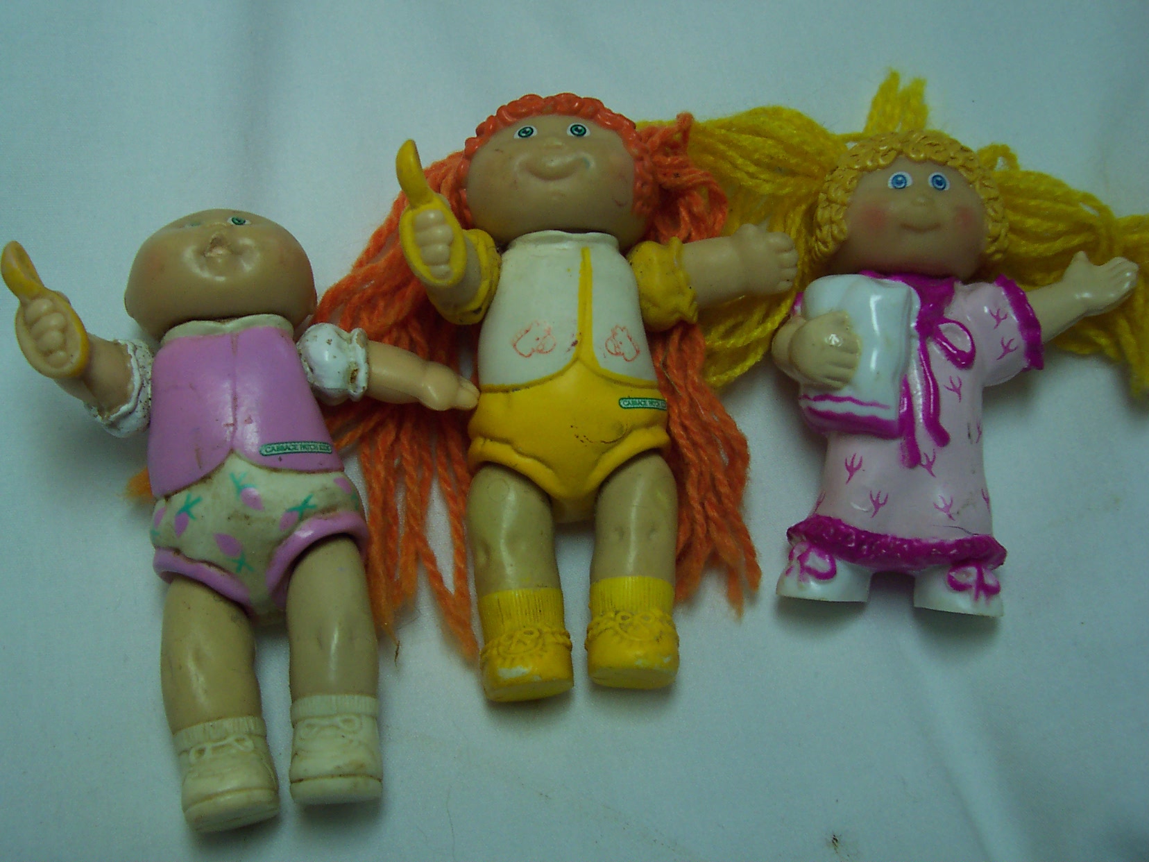Cabbage Patch Posable Doll Figurine Set of 3