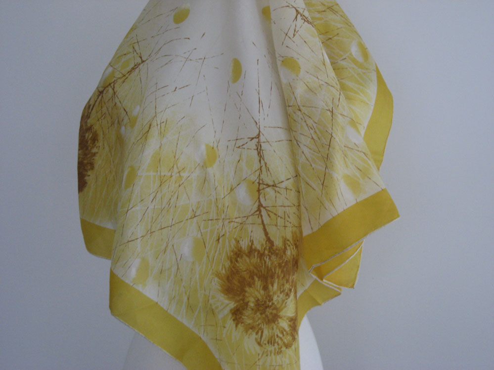 Yellow Silk Scarf