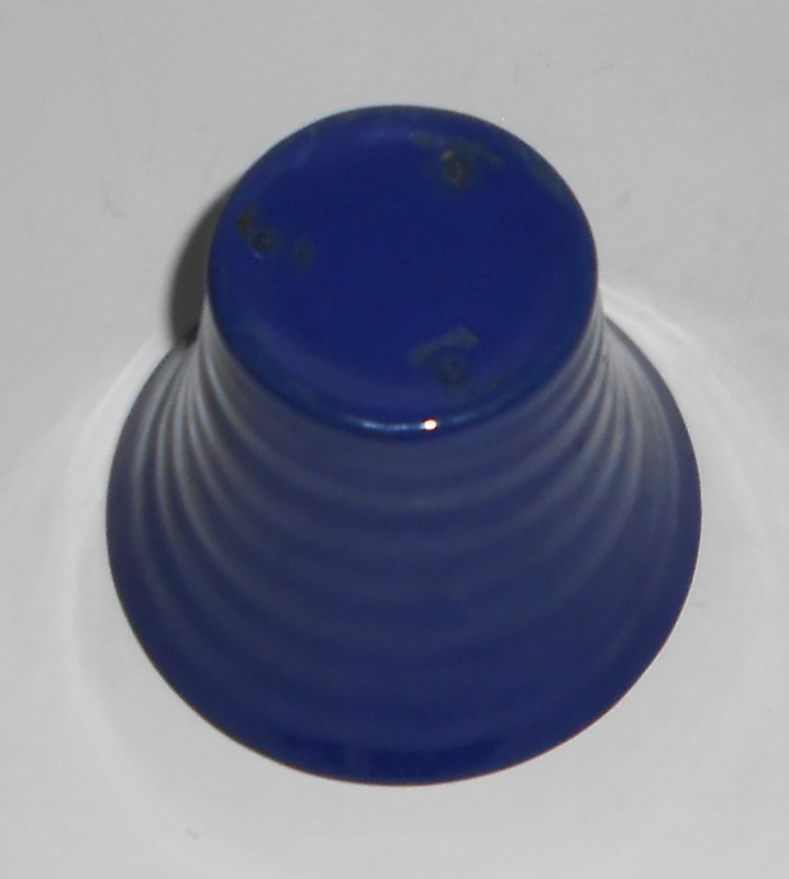 VINTAGE Bauer Pottery EARLY 3" Ring Ware COBALT Flower Pot