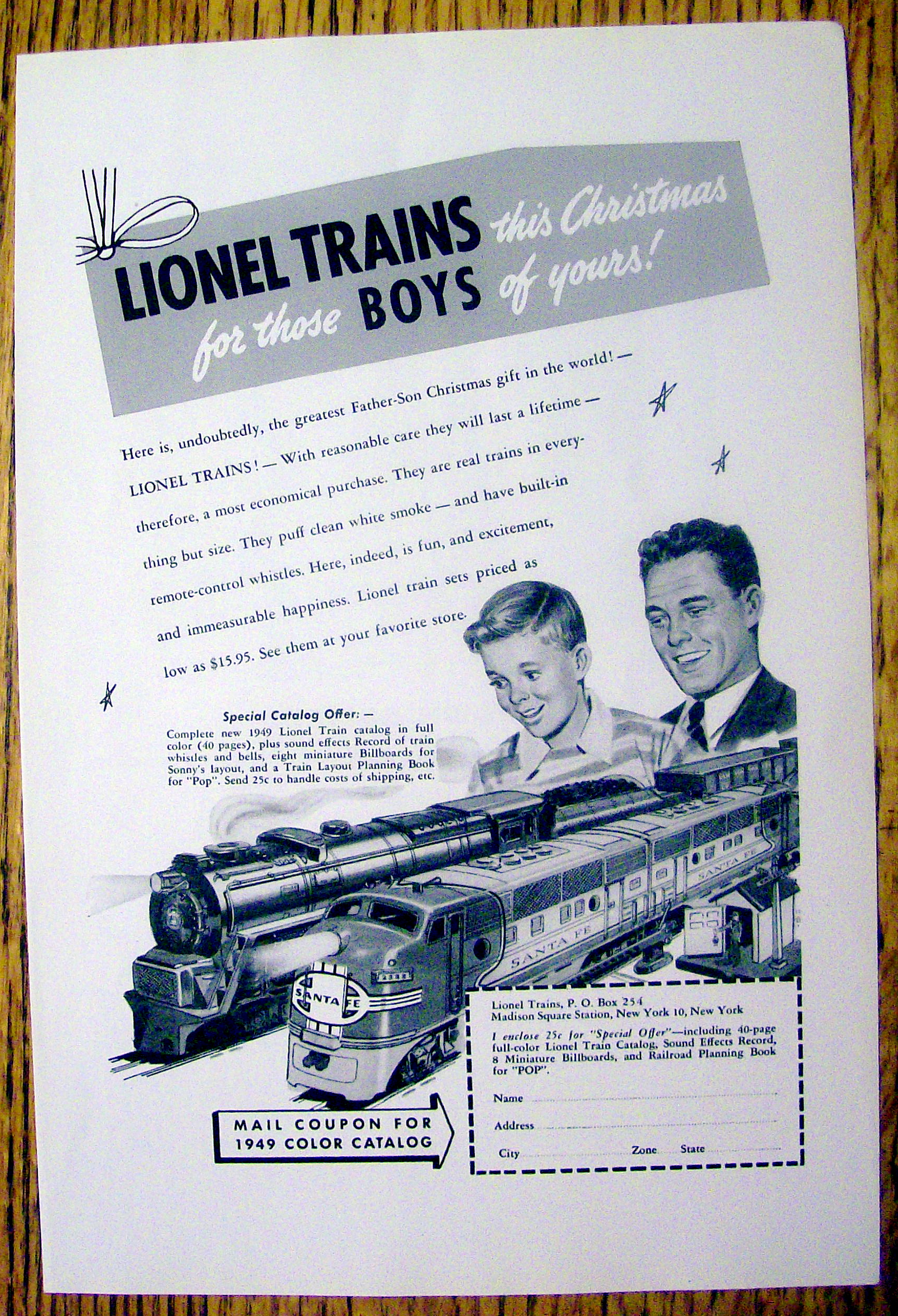 1949 Lionel Trains