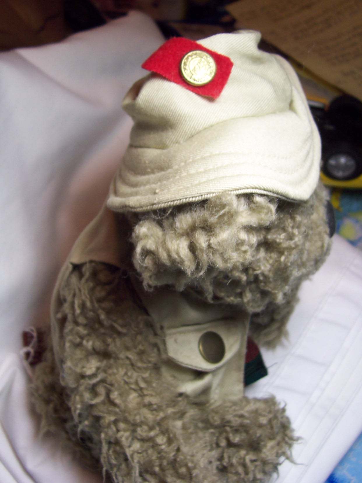 Tanner Brass Button Fisherman Teddy Bear