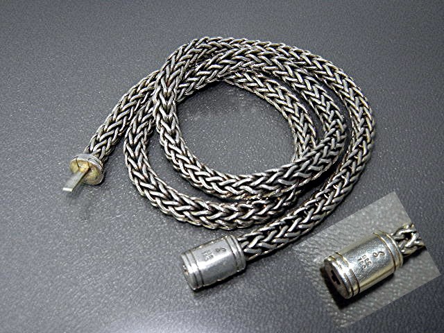 18K Gold Sterling Silver Wheat Necklace Indonesia