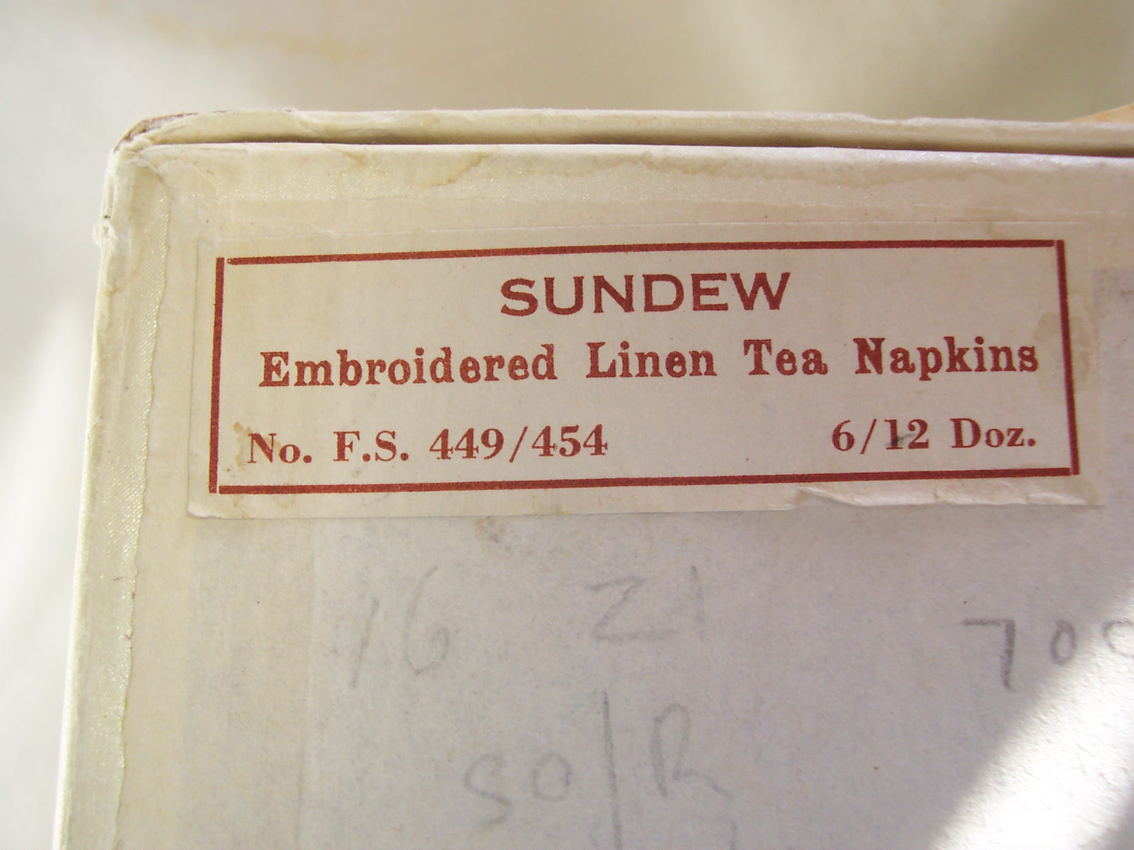 Coronation Tea Napkins Set 1953 Queen Elizabeth II