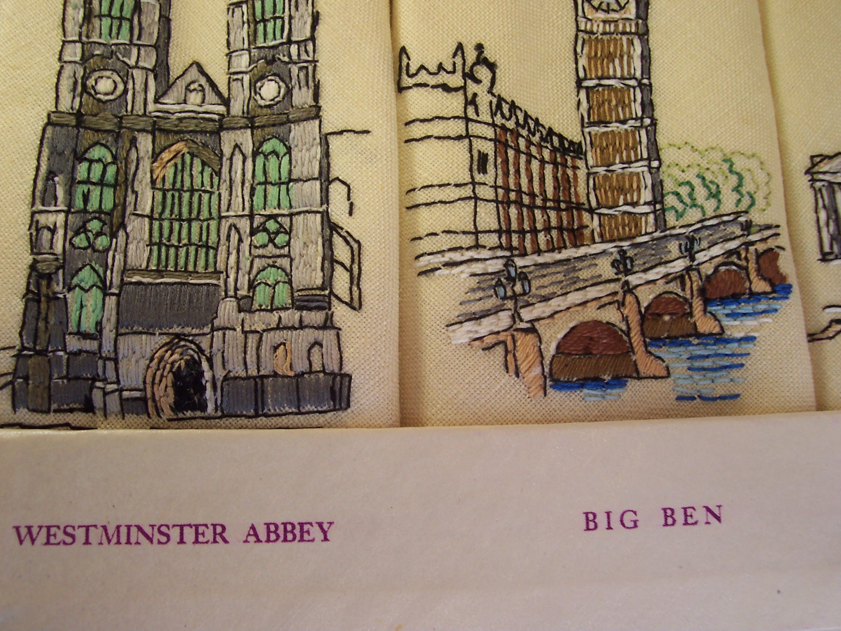 Coronation Tea Napkins Set 1953 Queen Elizabeth II