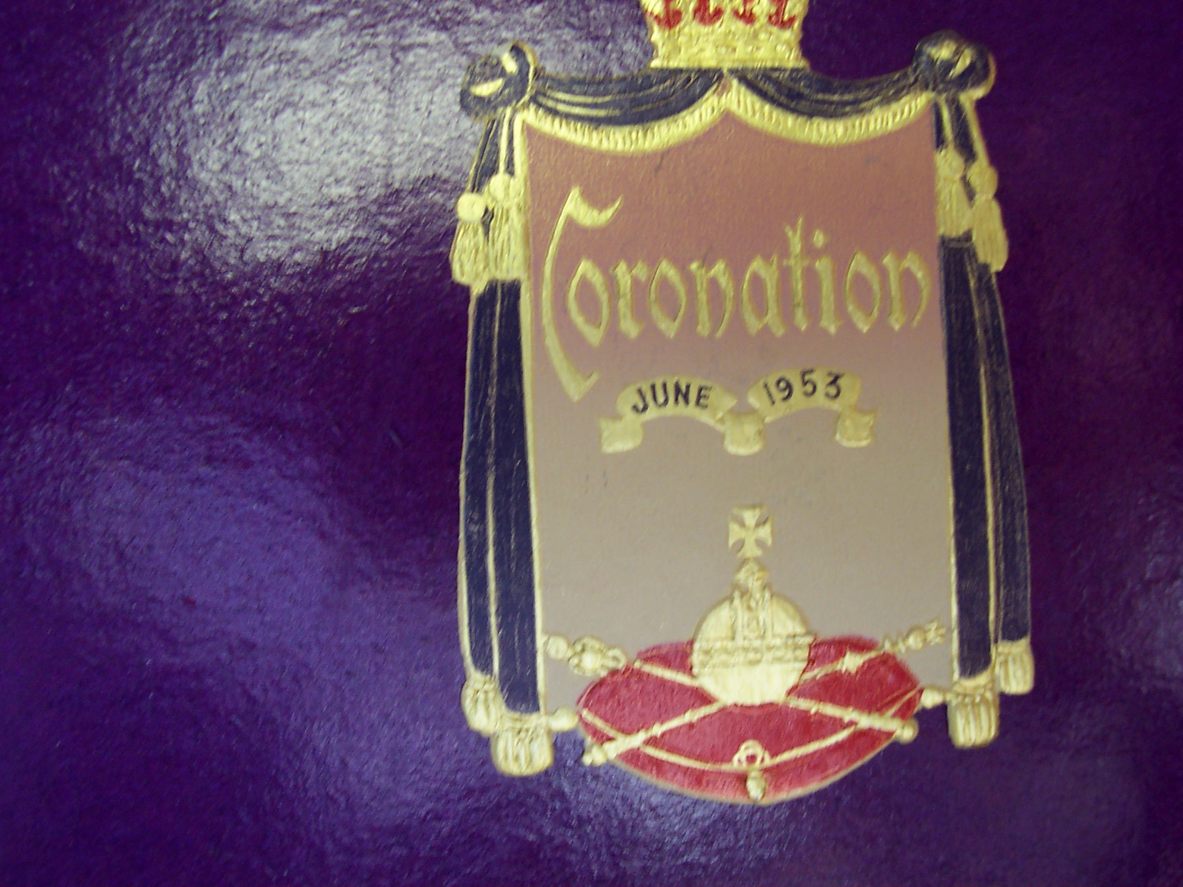 Coronation Tea Napkins Set 1953 Queen Elizabeth II