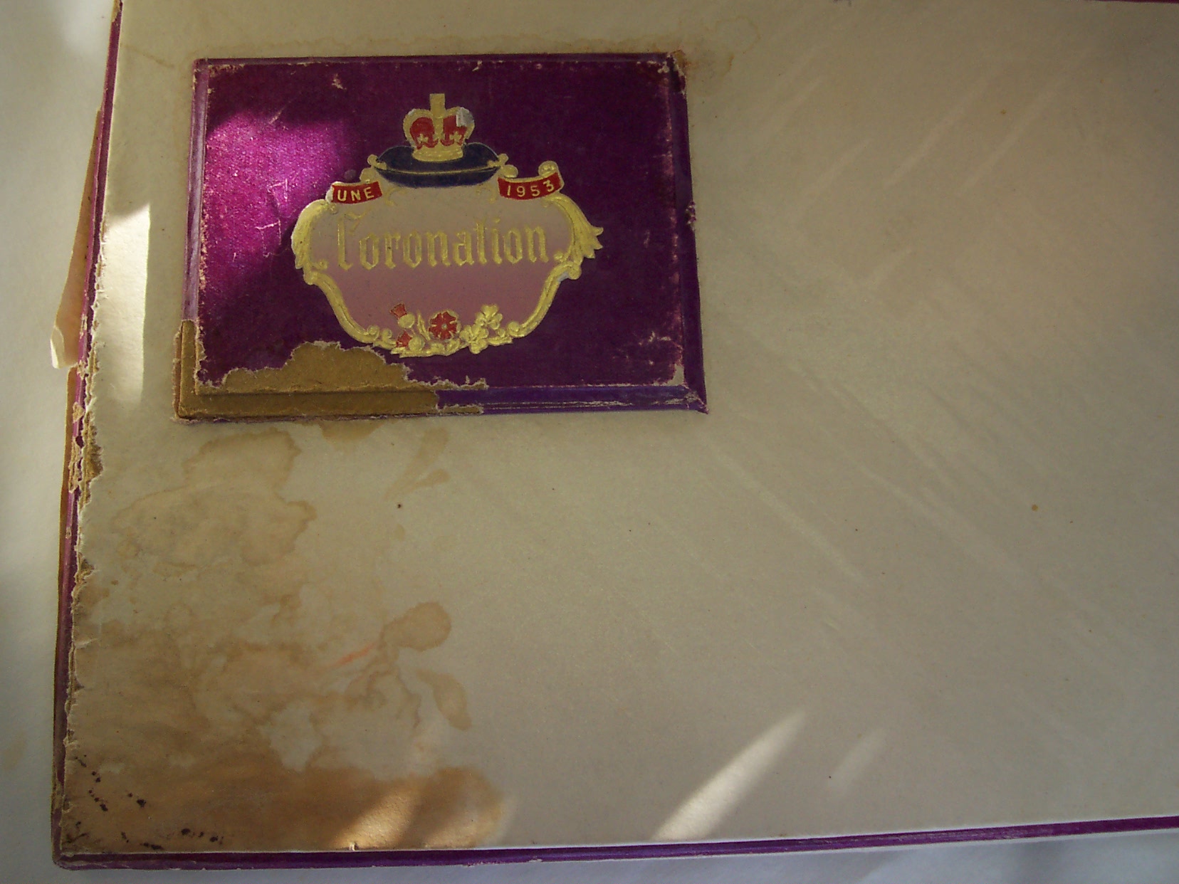 Coronation Tea Napkins Set 1953 Queen Elizabeth II