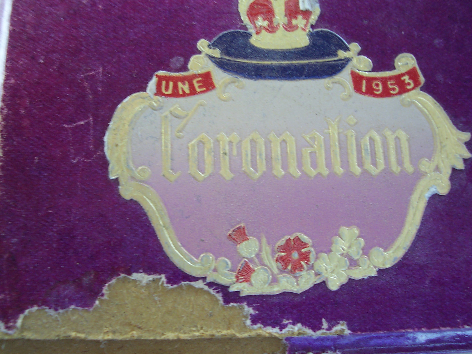Coronation Tea Napkins Set 1953 Queen Elizabeth II