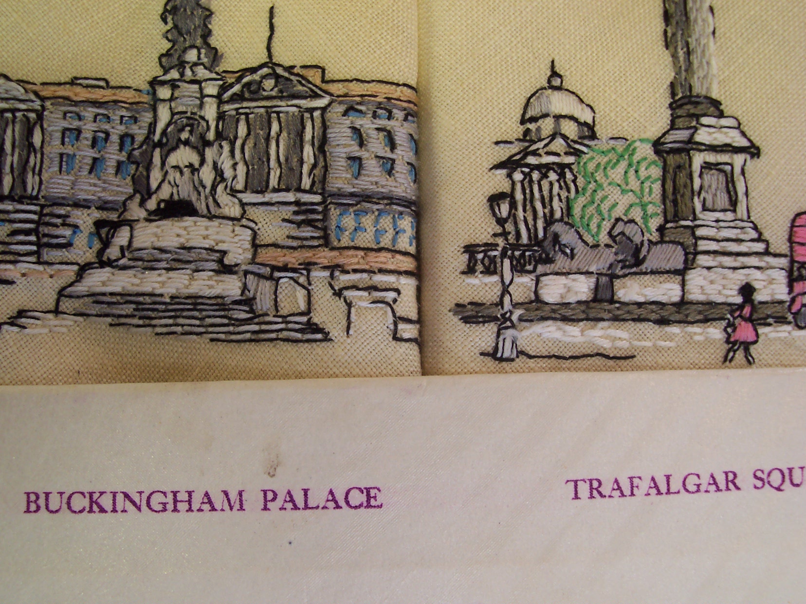 Coronation Tea Napkins Set 1953 Queen Elizabeth II