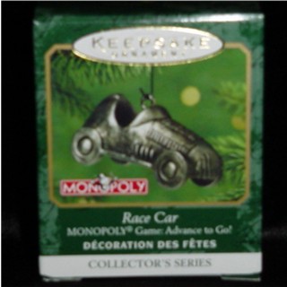 Monopoly Race Car Mini Hallmark Ornament