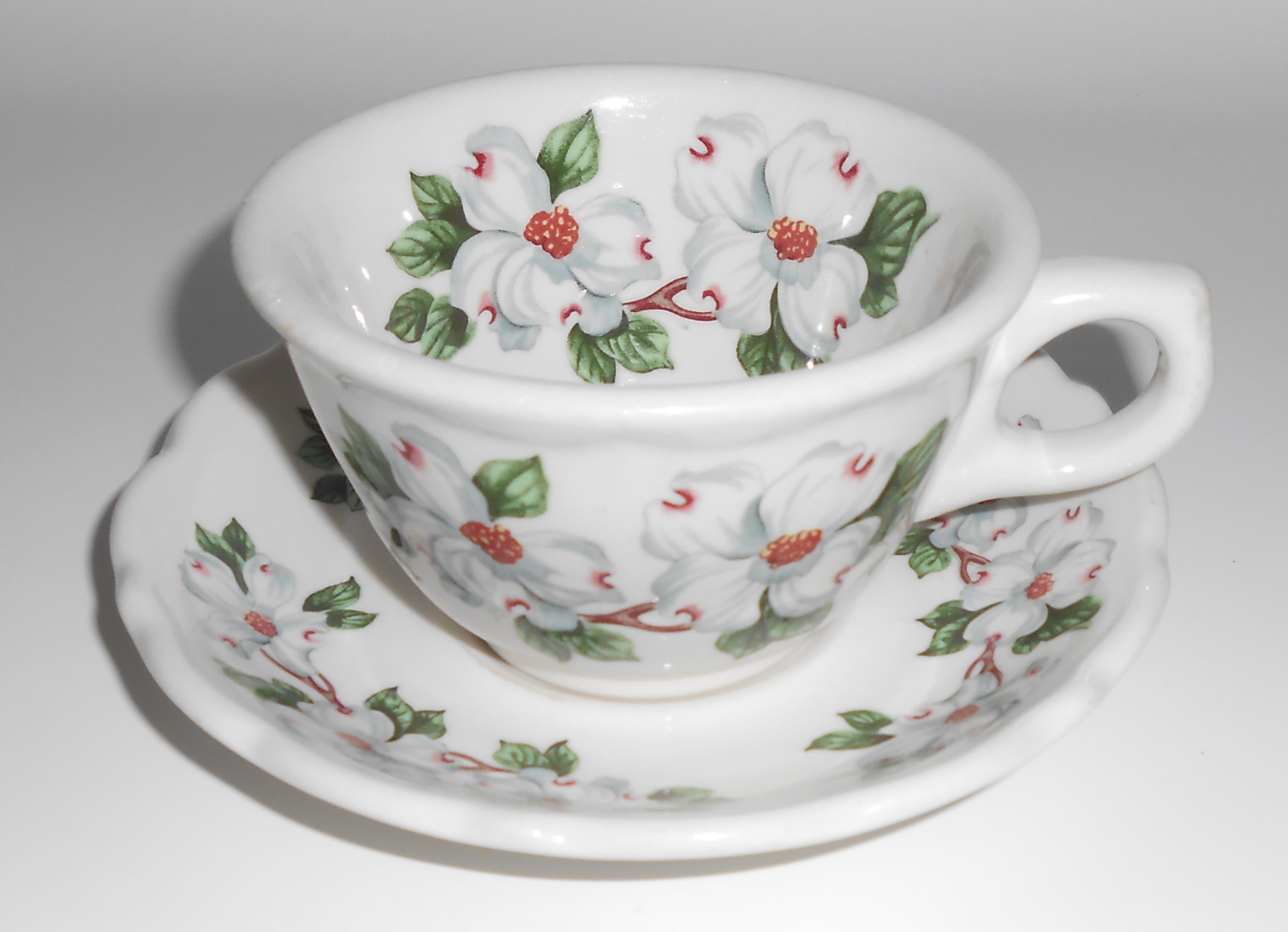Early Winfield Gabriel China Pottery Purple / Pink Cup