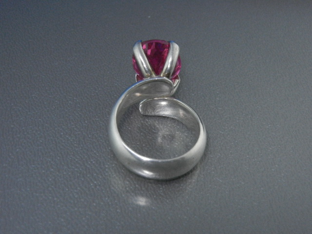 Charles Albert Pink Topaz Sterling Silver Ring