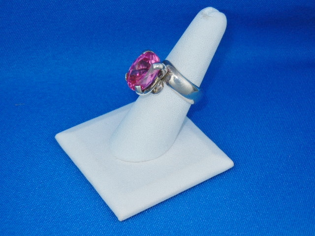 Charles Albert Pink Topaz Sterling Silver Ring