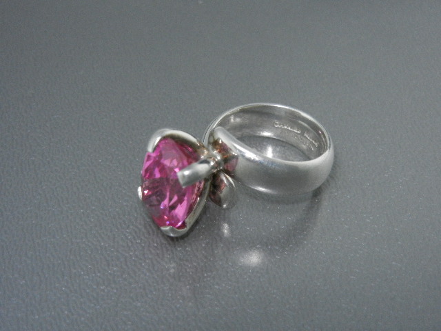 Charles Albert Pink Topaz Sterling Silver Ring