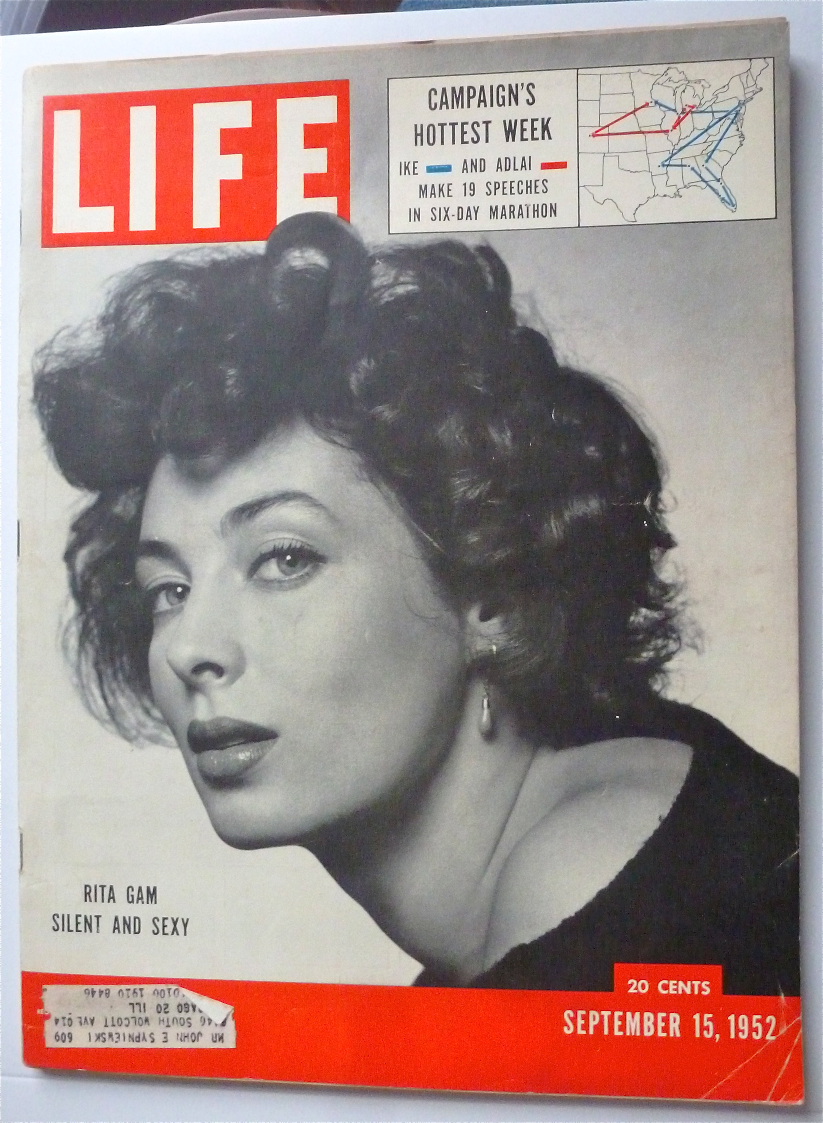 Life Magazine September 15, 1952 Rita Gam