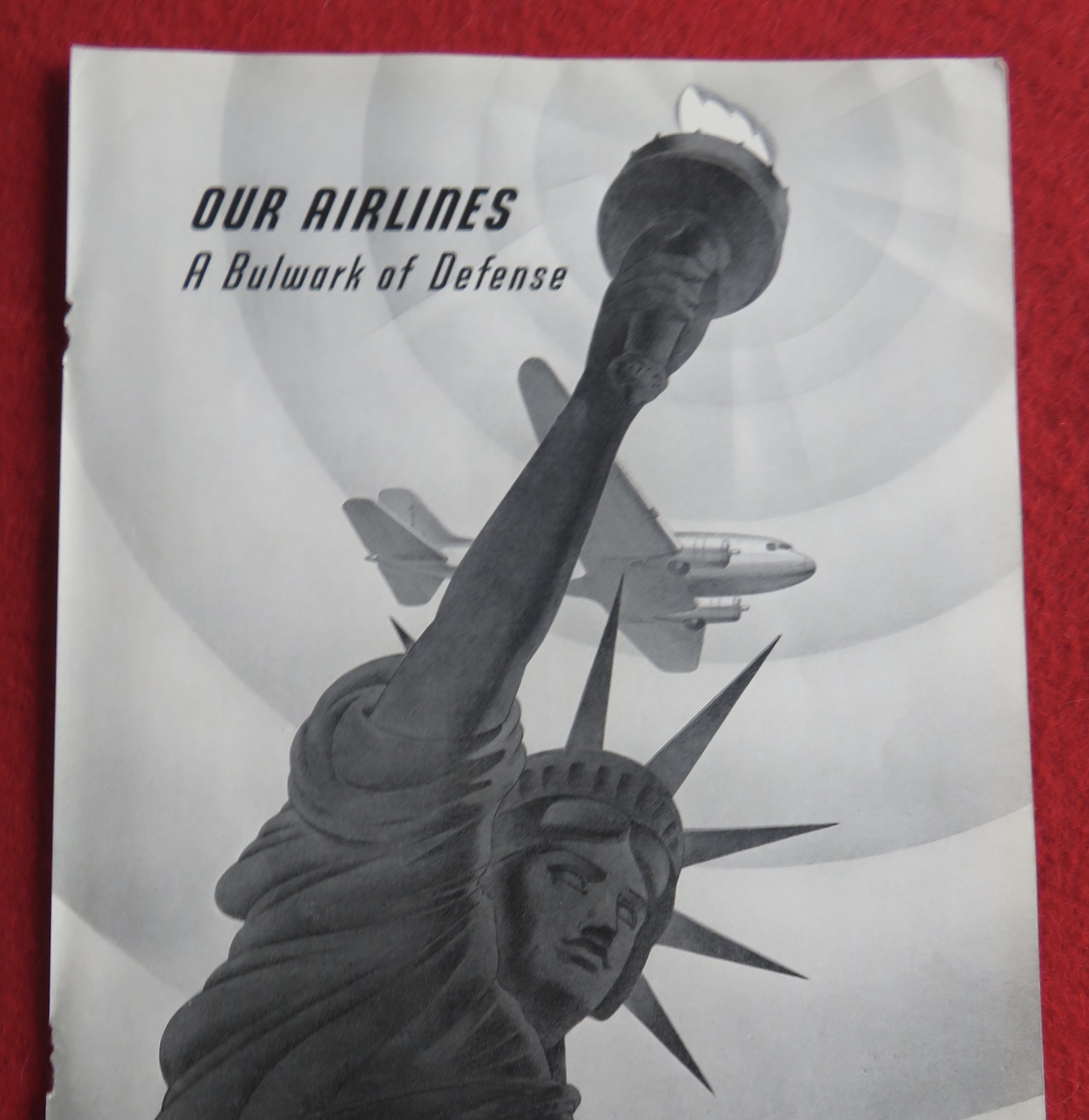 1940 Douglas Aircraft Company with Statue of Liberty
