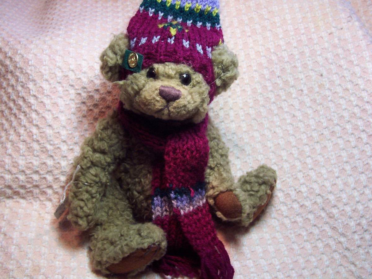 Brass Button Bear Dooley 8 inch