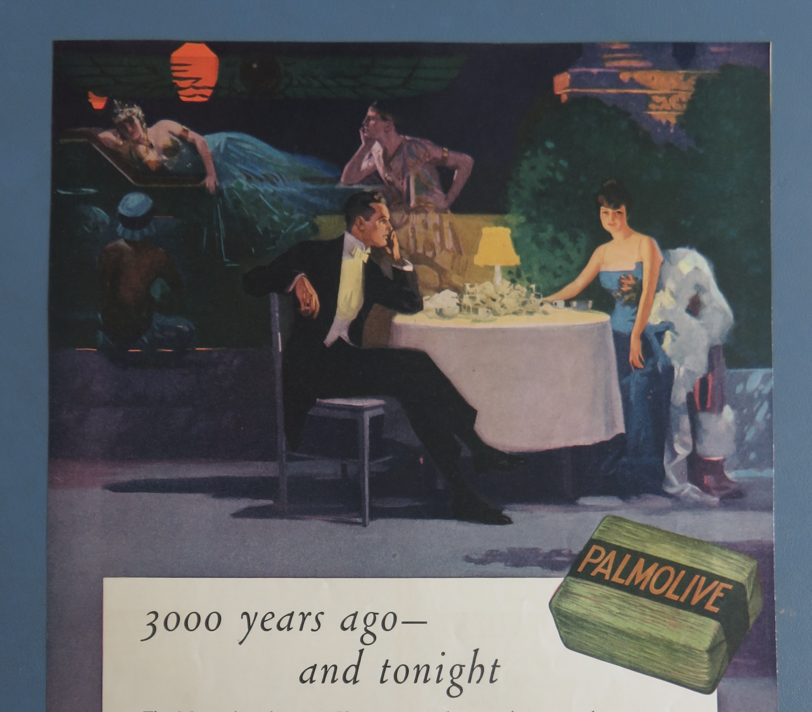 1918 Palmolive Soap with Couple Having Dinner