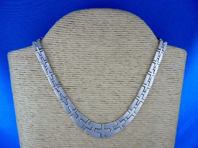 Taxco Mexico Sterling Silver Necklace 102 Grams