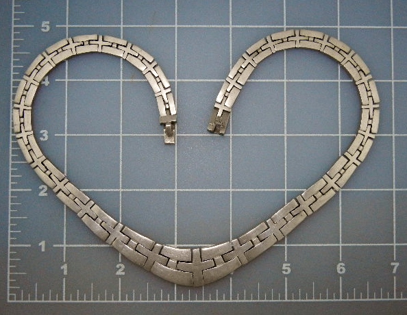 Taxco Mexico Sterling Silver Necklace 102 Grams